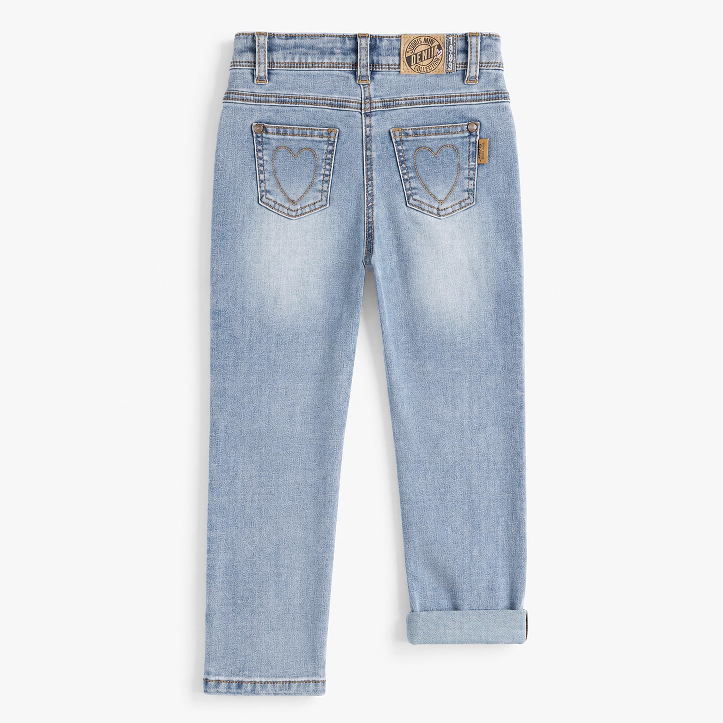 Blue Stretch Denim Pants, child