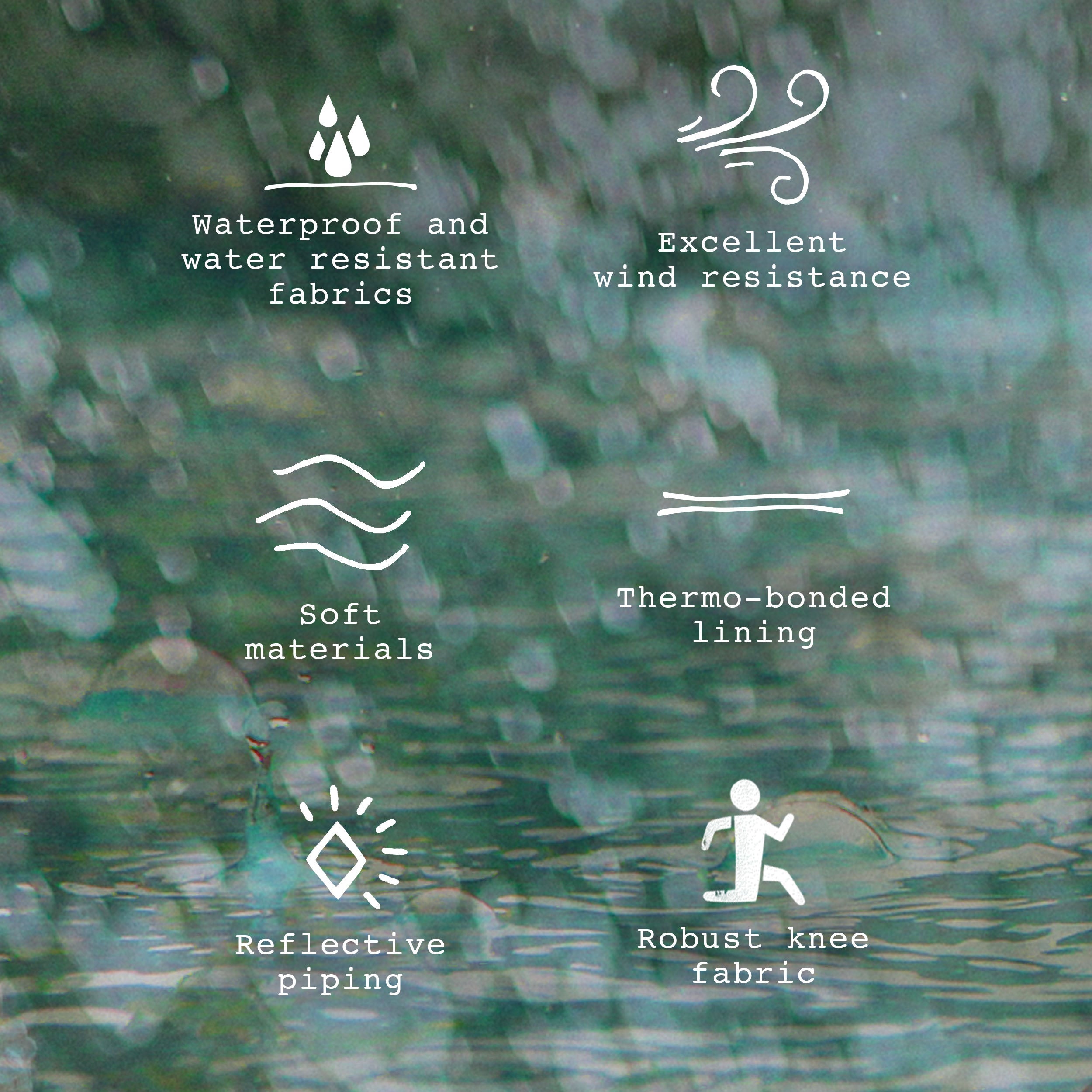 Purple polyurethane rain overalls, child