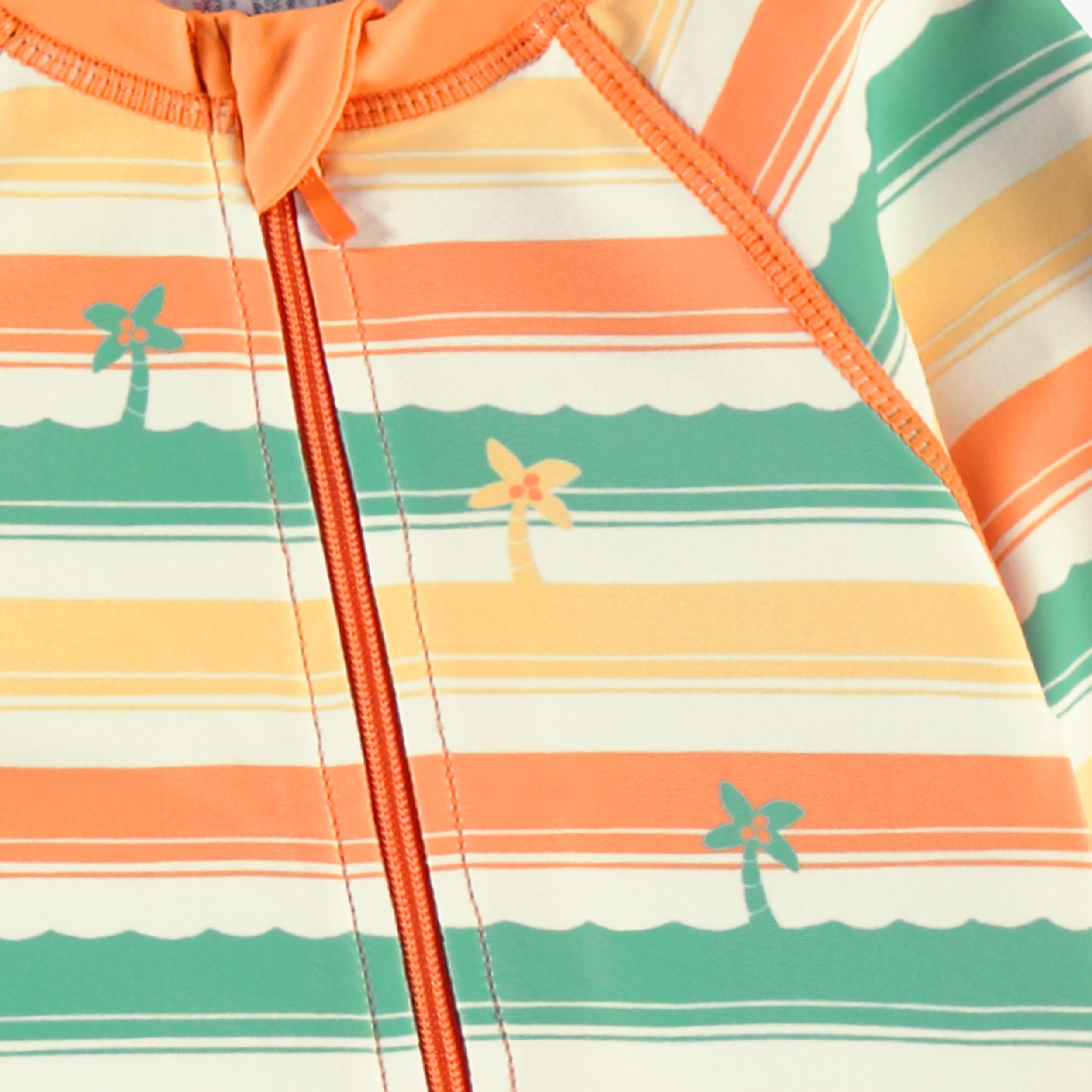 Maillot de bain une pièce à rayures colorées, bébé || One-piece swimsuit with colorful stripes, baby