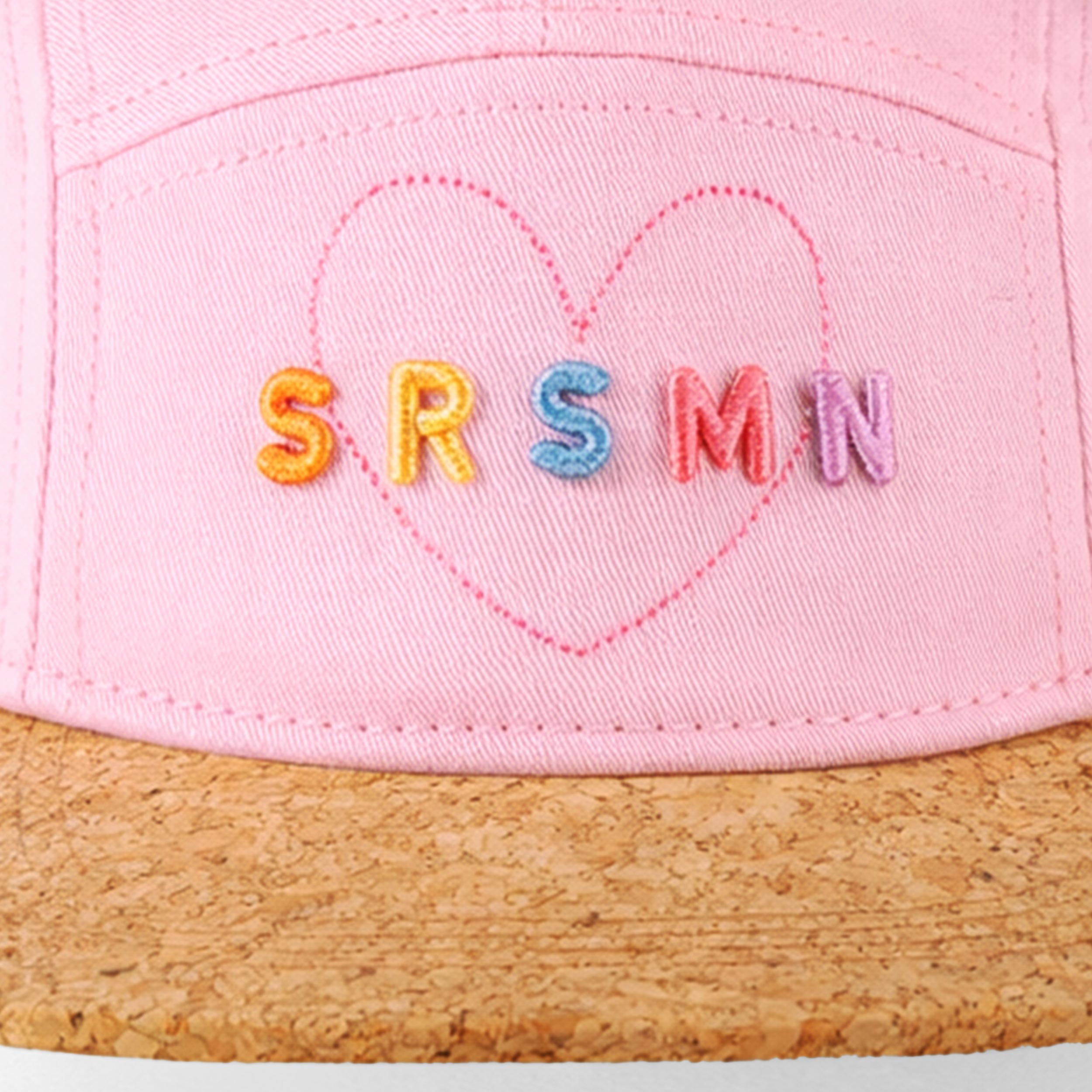 Casquette rose et beige, enfant