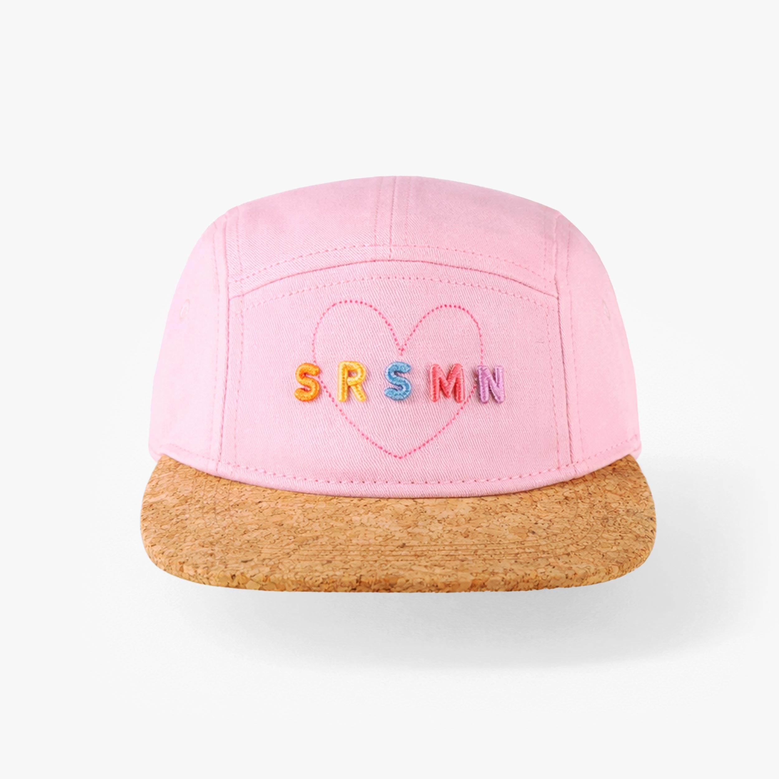 Casquette rose et beige, enfant
