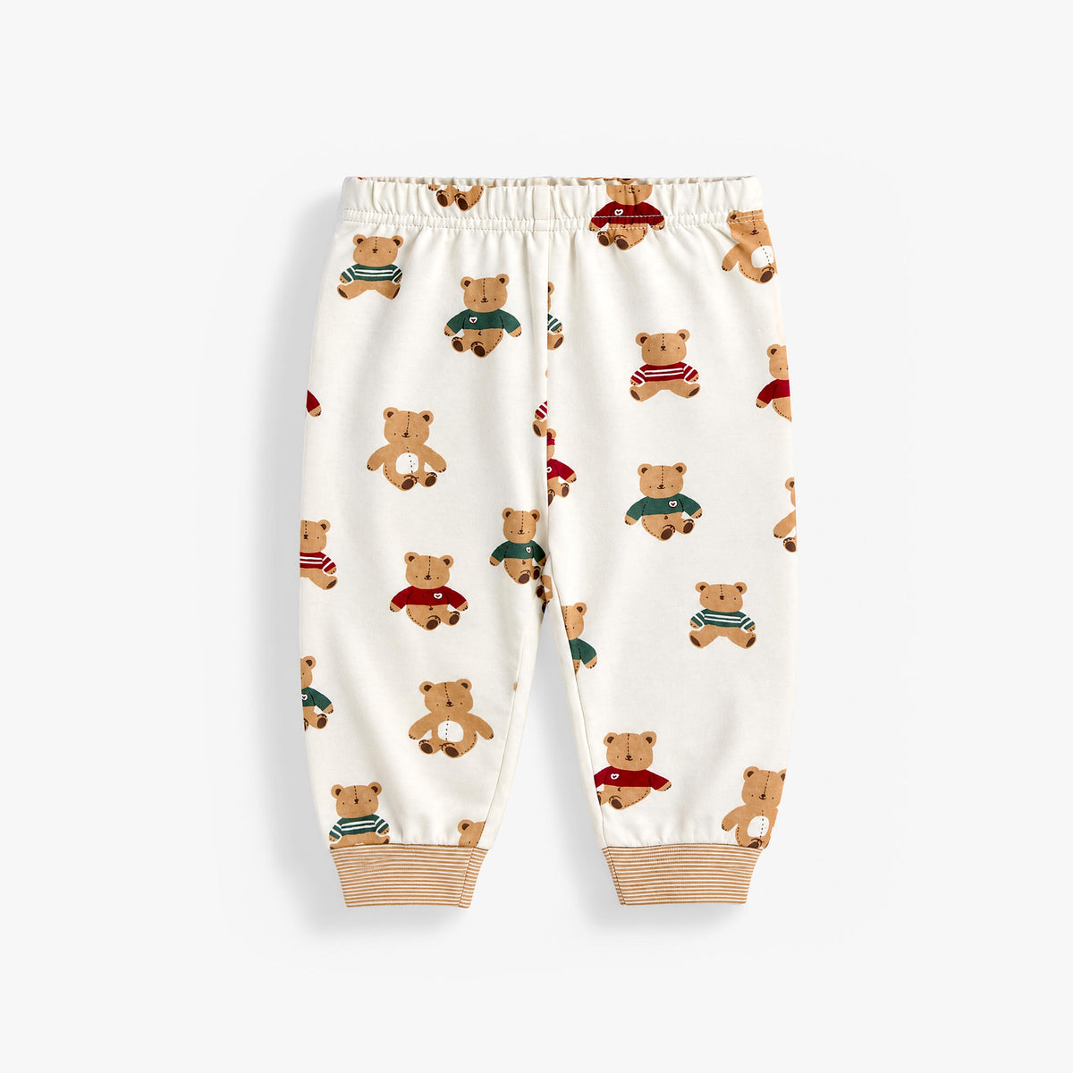 Pyjama deux pièces crème à motifs d’oursons, bébé