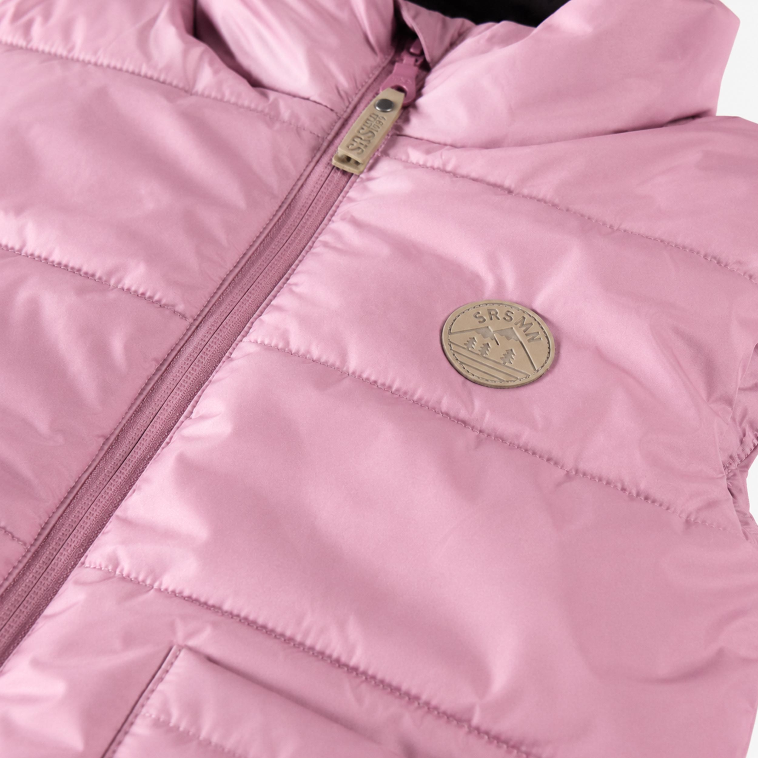 Pink quilted vest, child