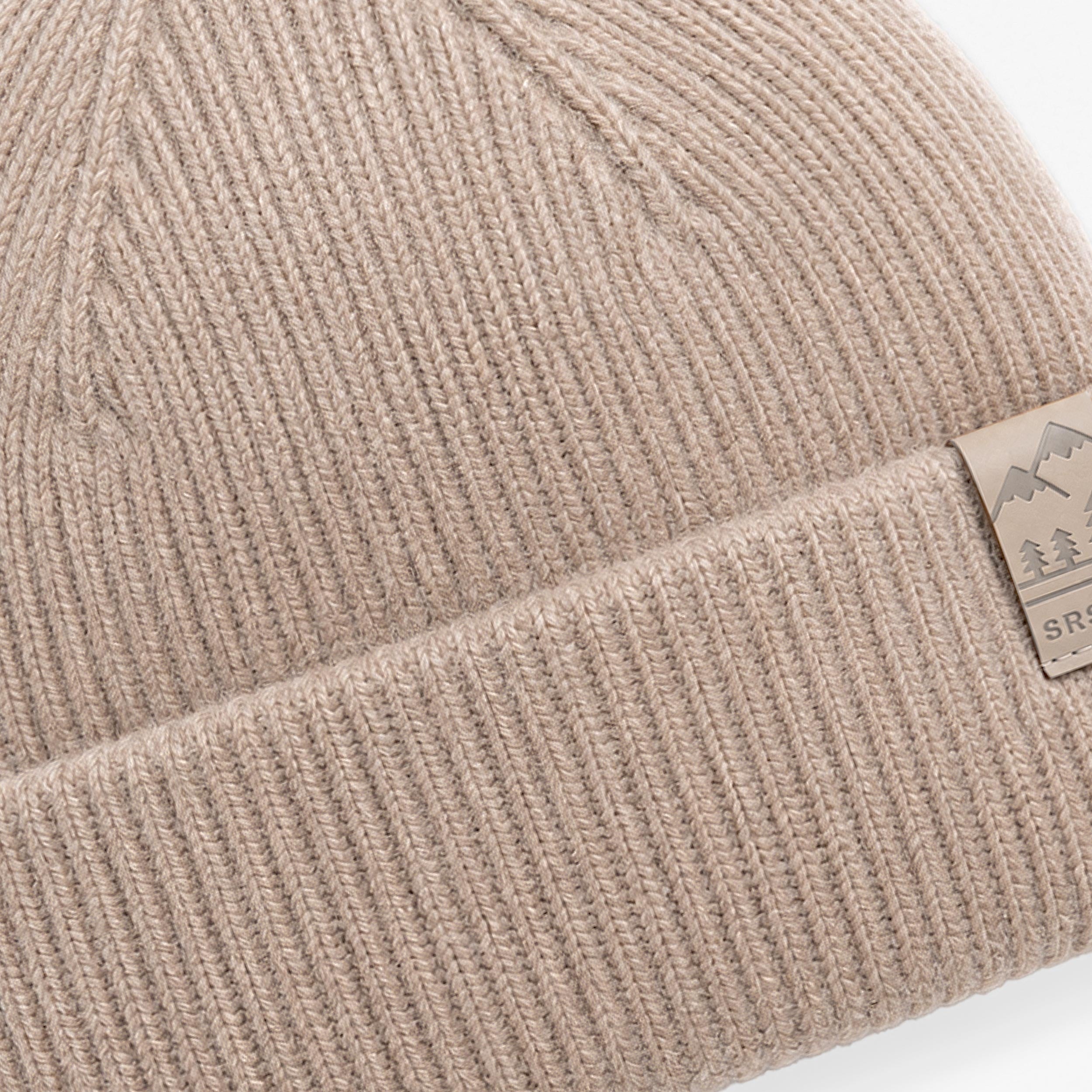Tuque beige en tricot, enfant