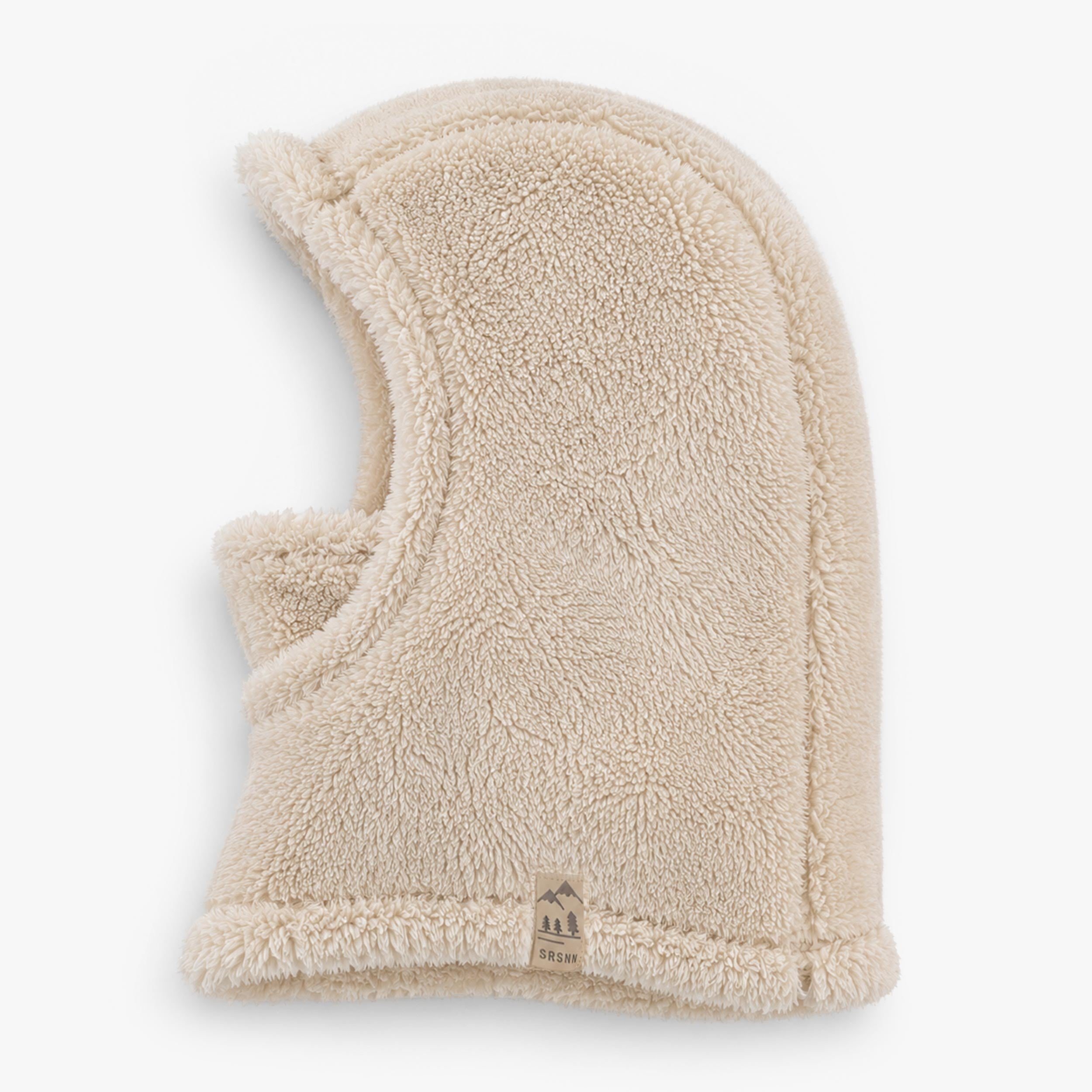 Cream Plush Balaclava, child