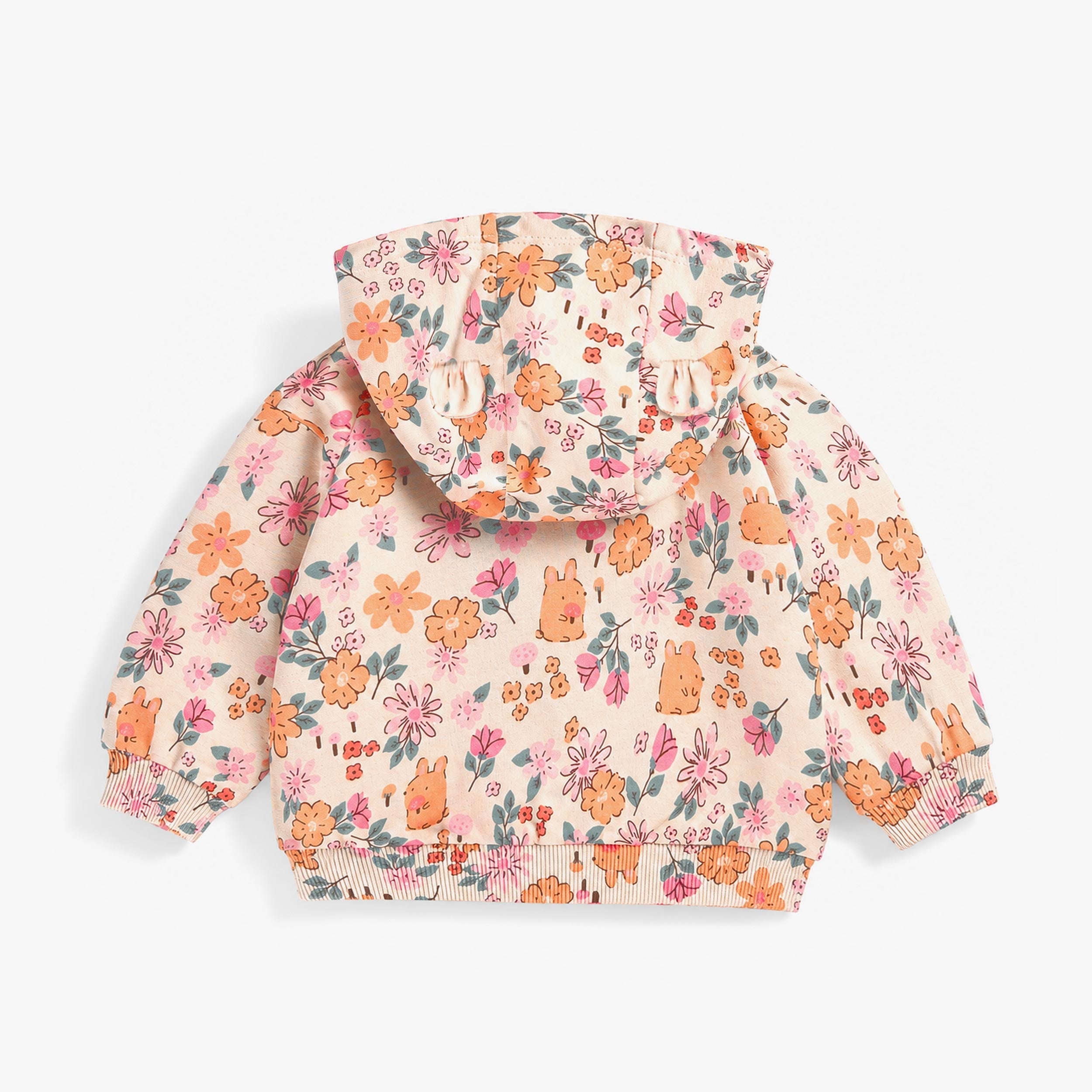 Dos Veste crème à imprimé floral et lapins, bébé - Souris Mini
