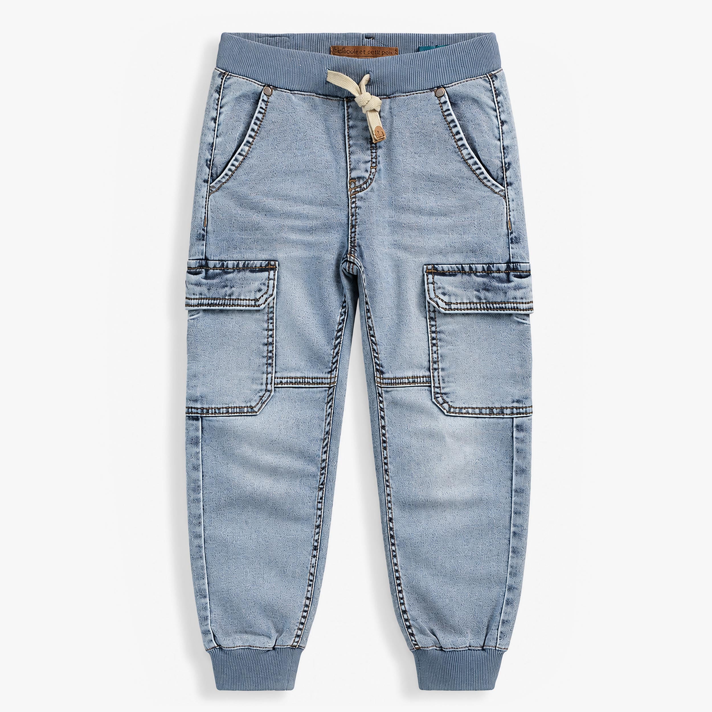 Pantalon bleu pâle en denim, enfant