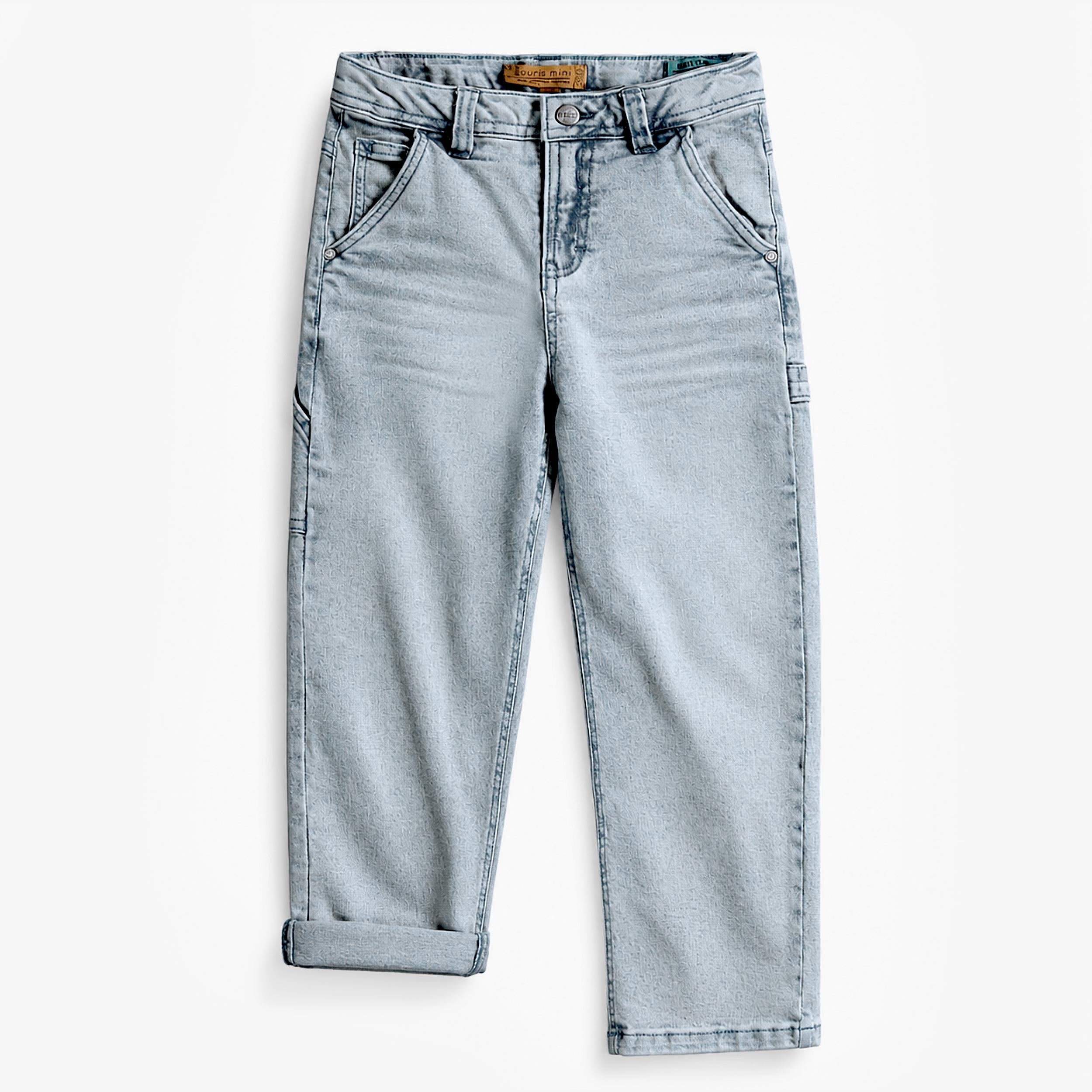 Pantalon bleu pâle en denim, enfant