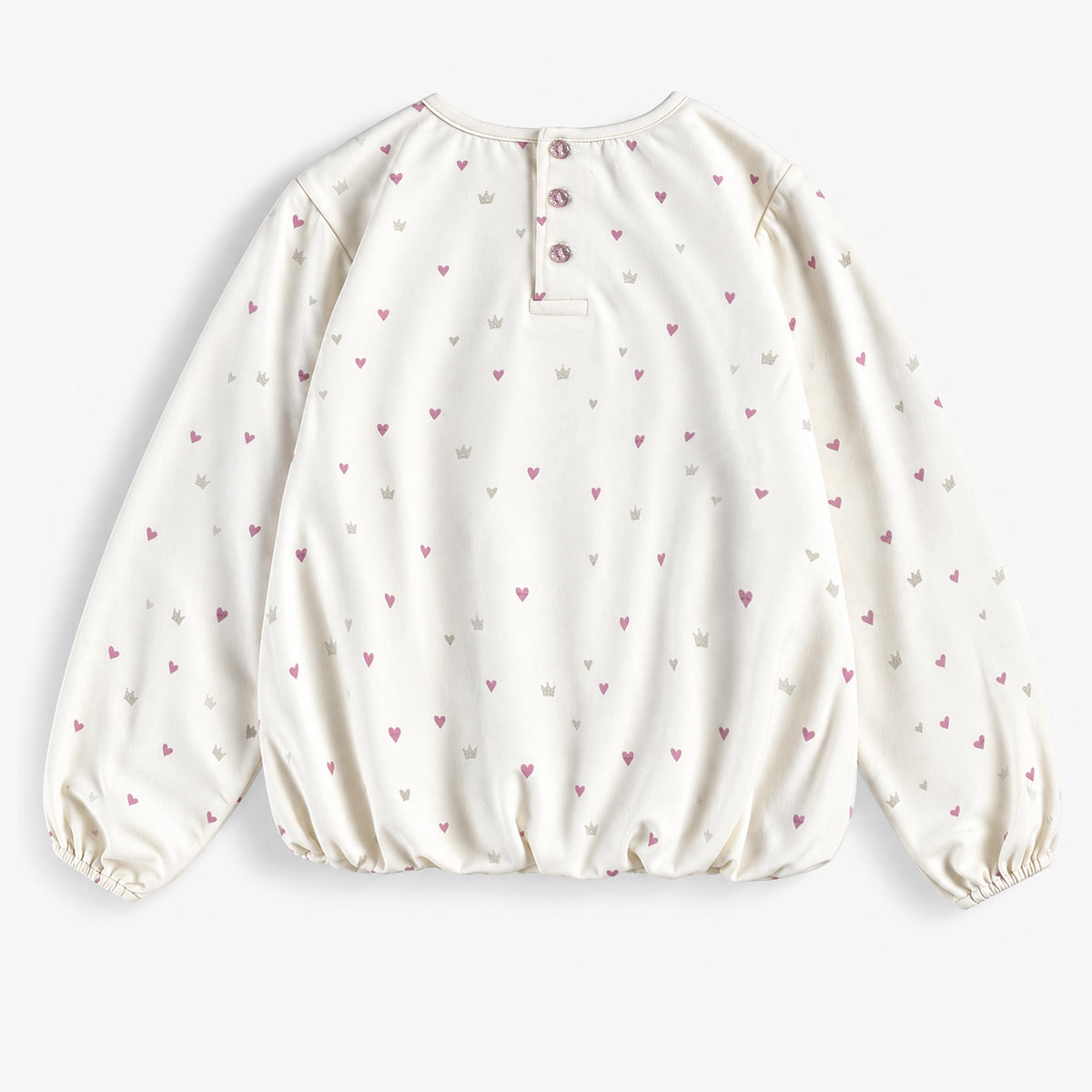 Chandail écru à petits motifs, enfant