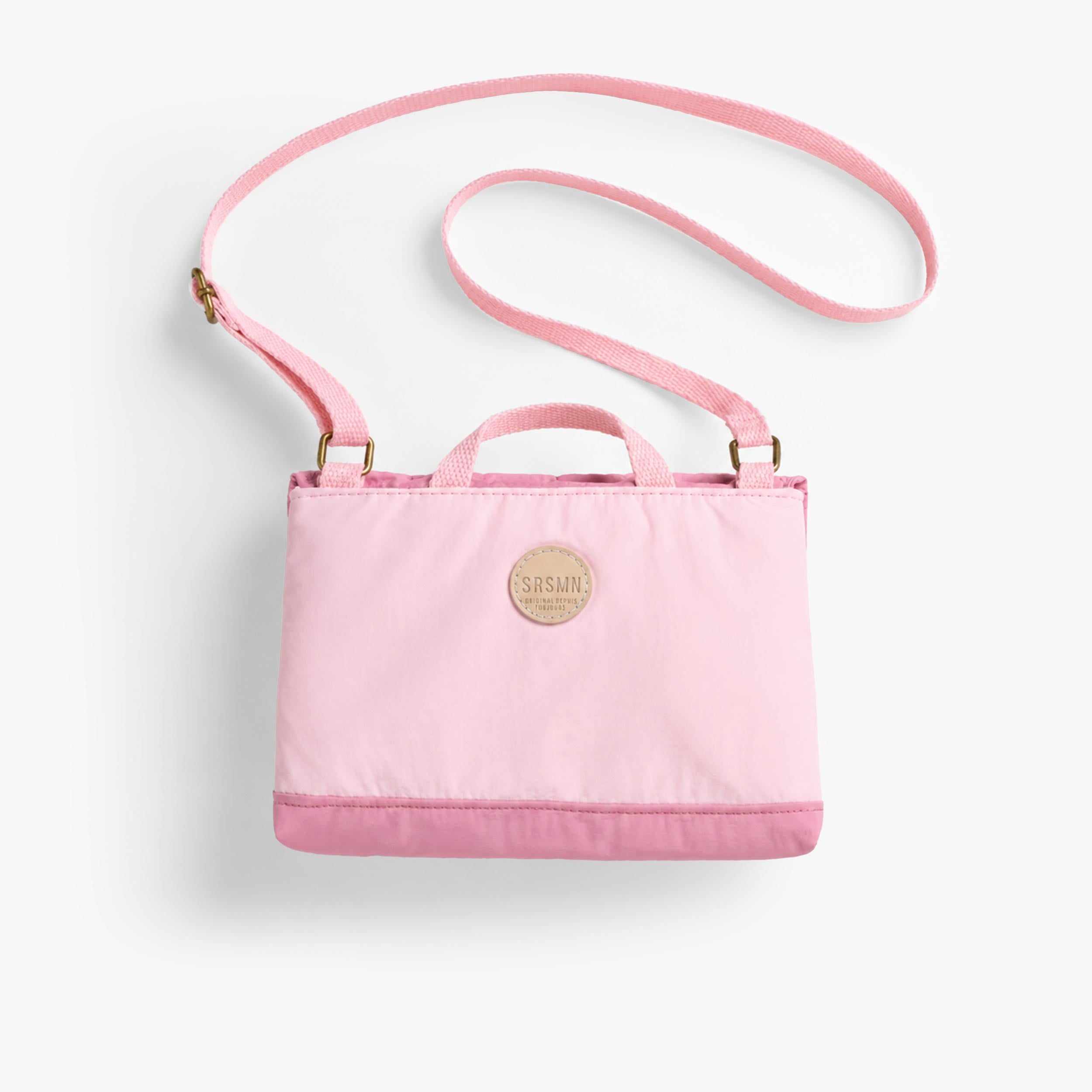 Sac porte-feuille rose en nylon, enfant
