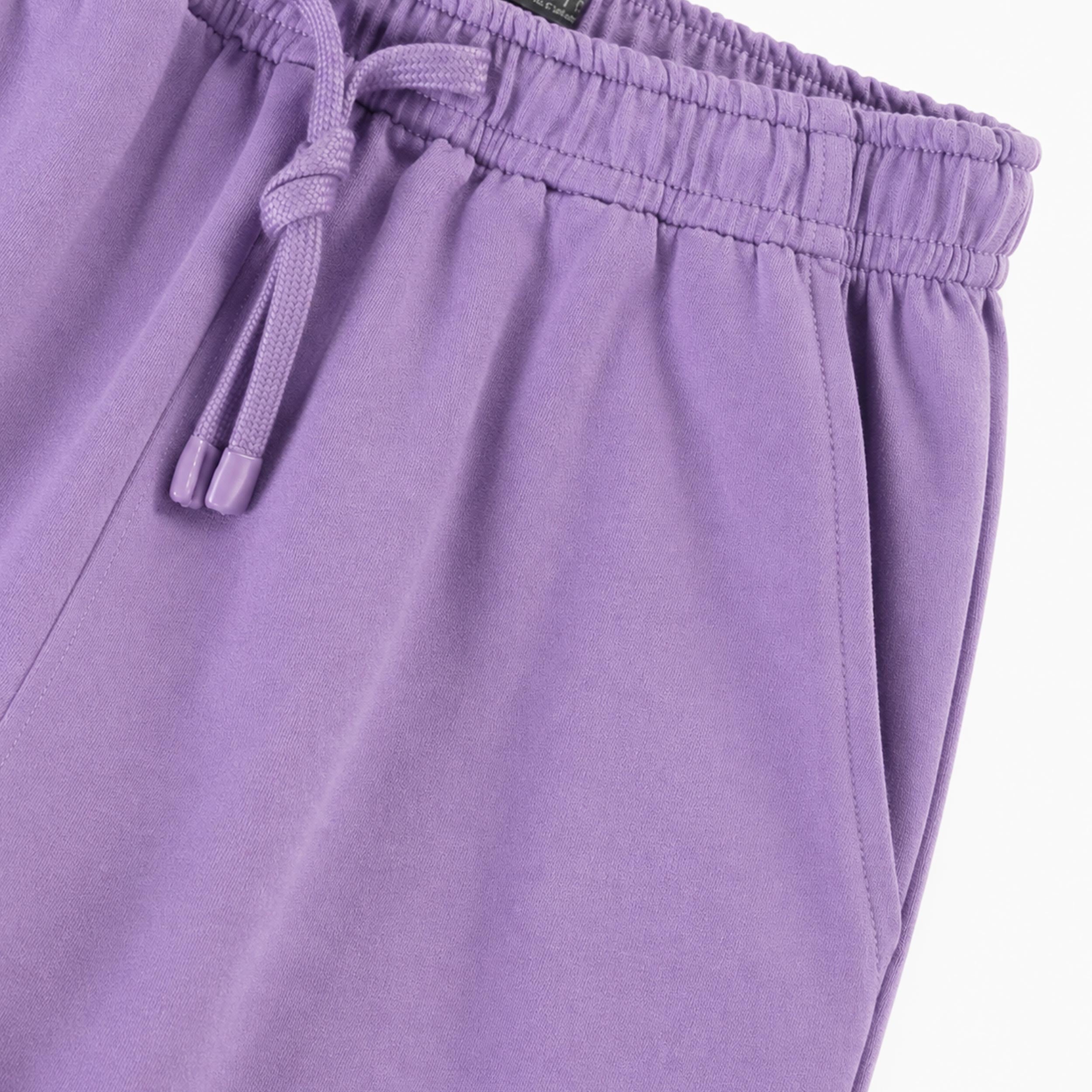 Pantalon mauve en coton français, enfant