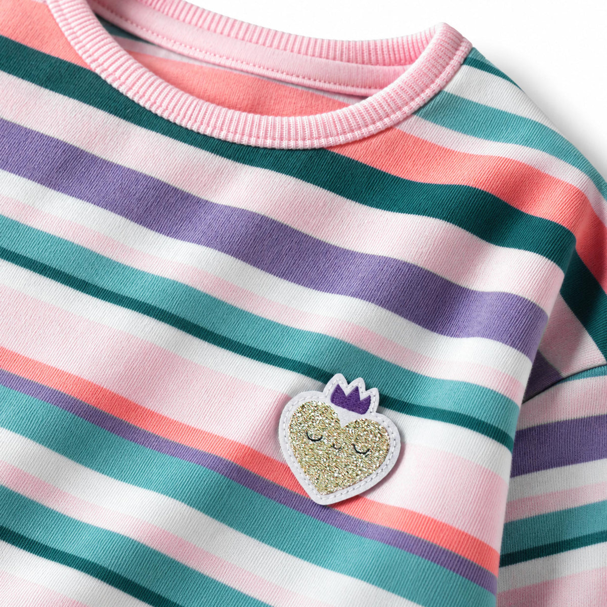Multicolour striped long-sleeve t-shirt, child