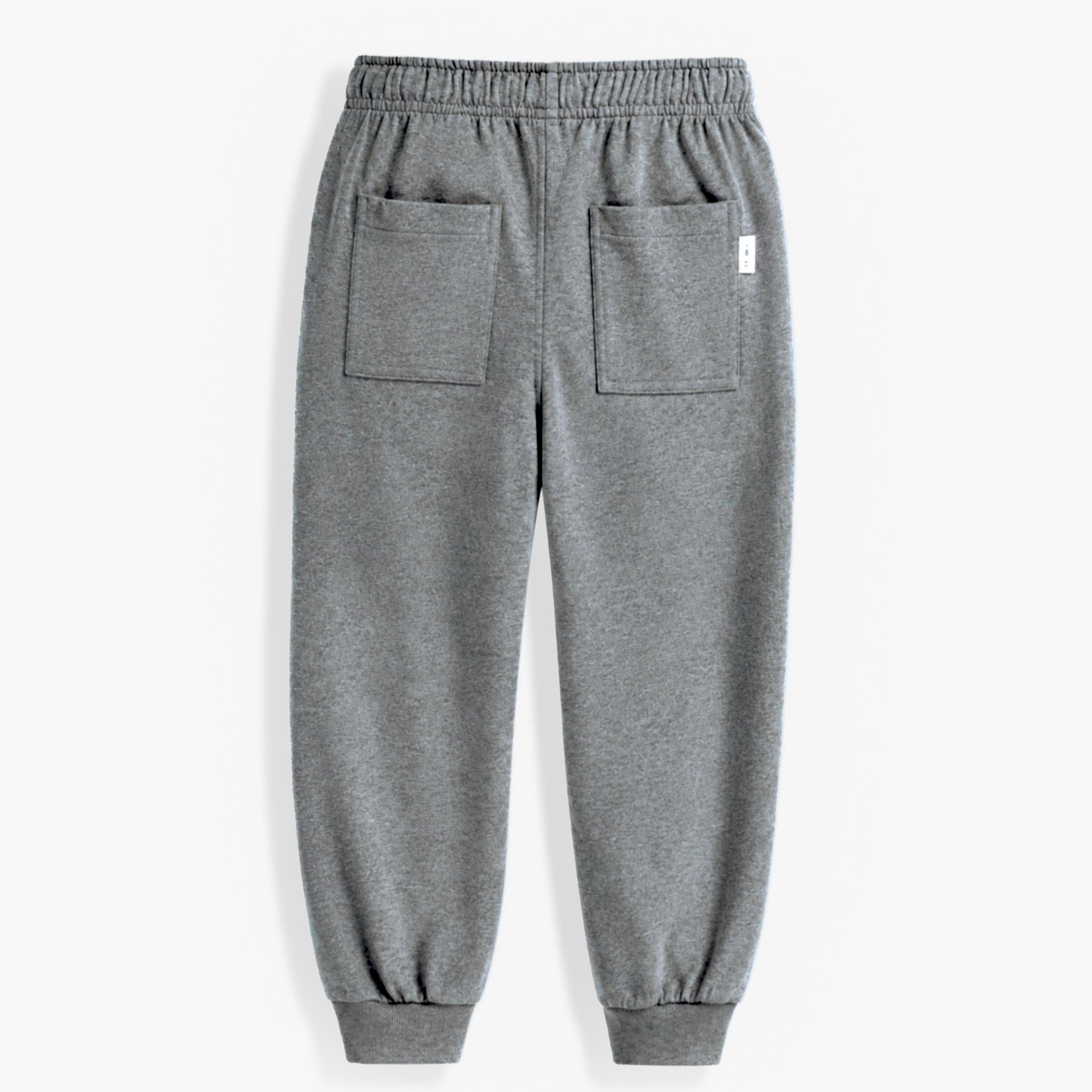 Grey french terry jogger pants, child