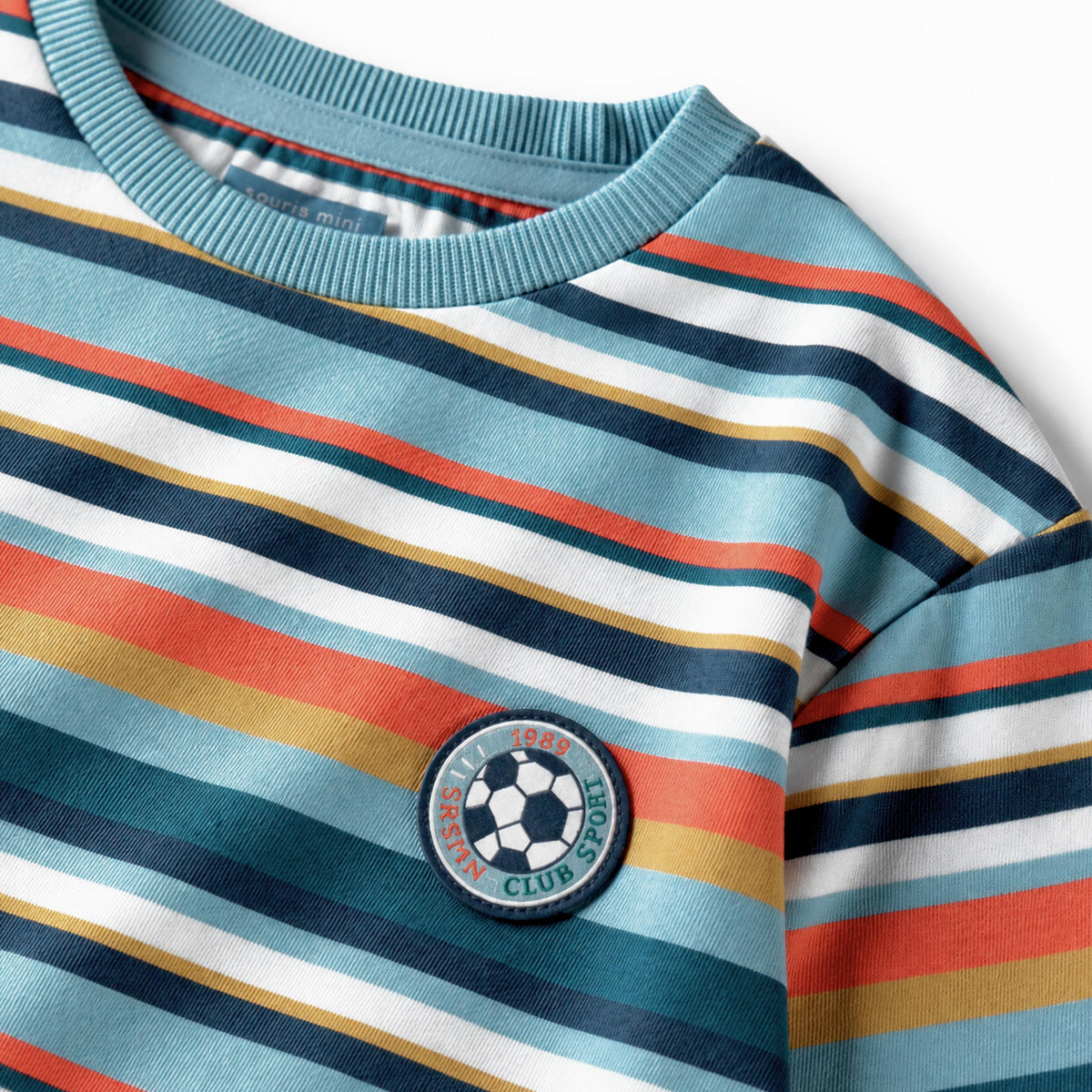 Multicolour striped long-sleeve t-shirt, child