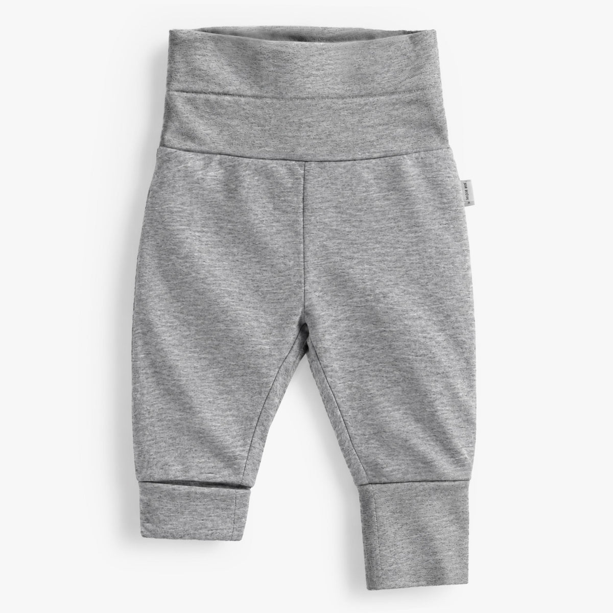 Pantalon évolutif gris en jersey de coton, bébé