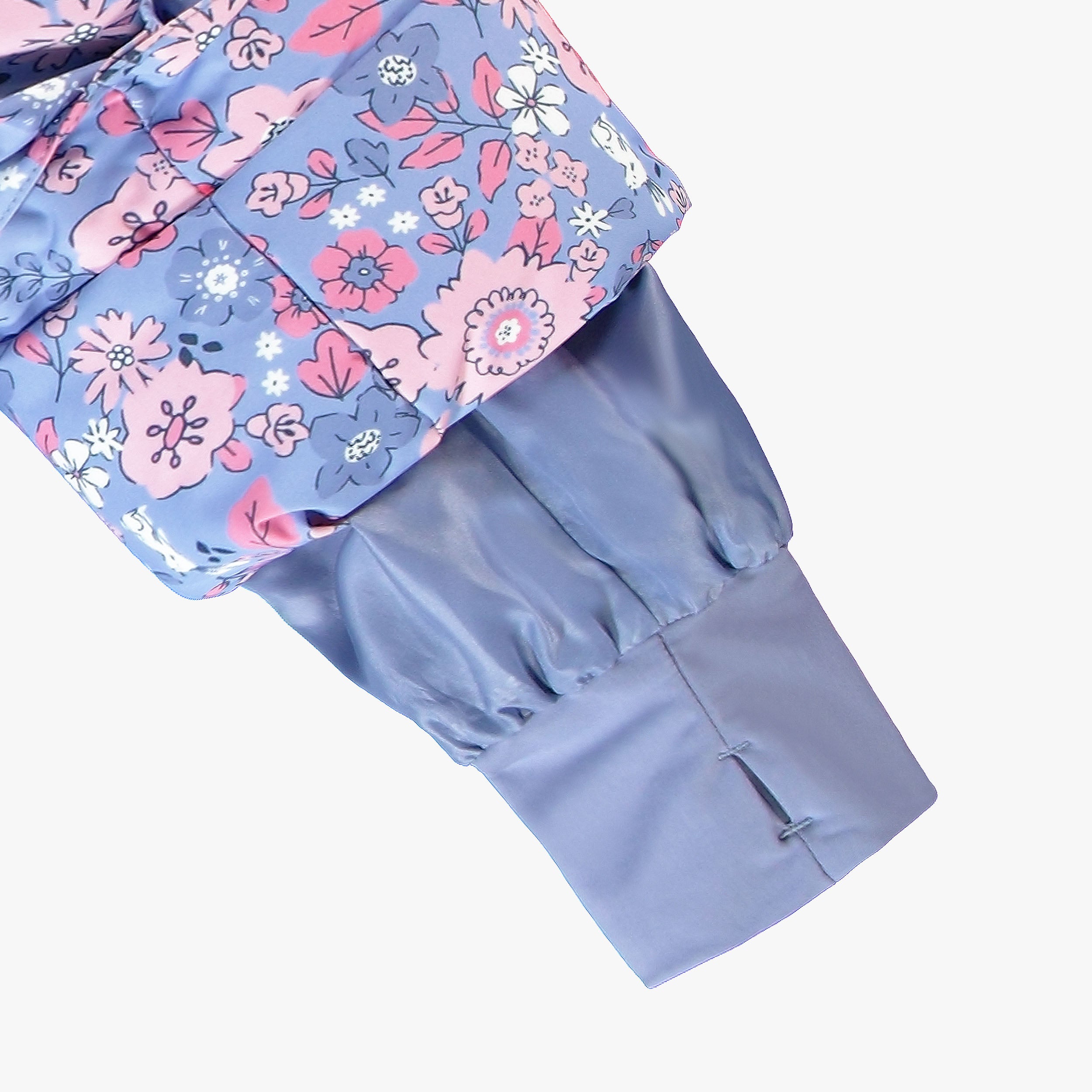 Purple Floral Two-Piece Snowsuit, child