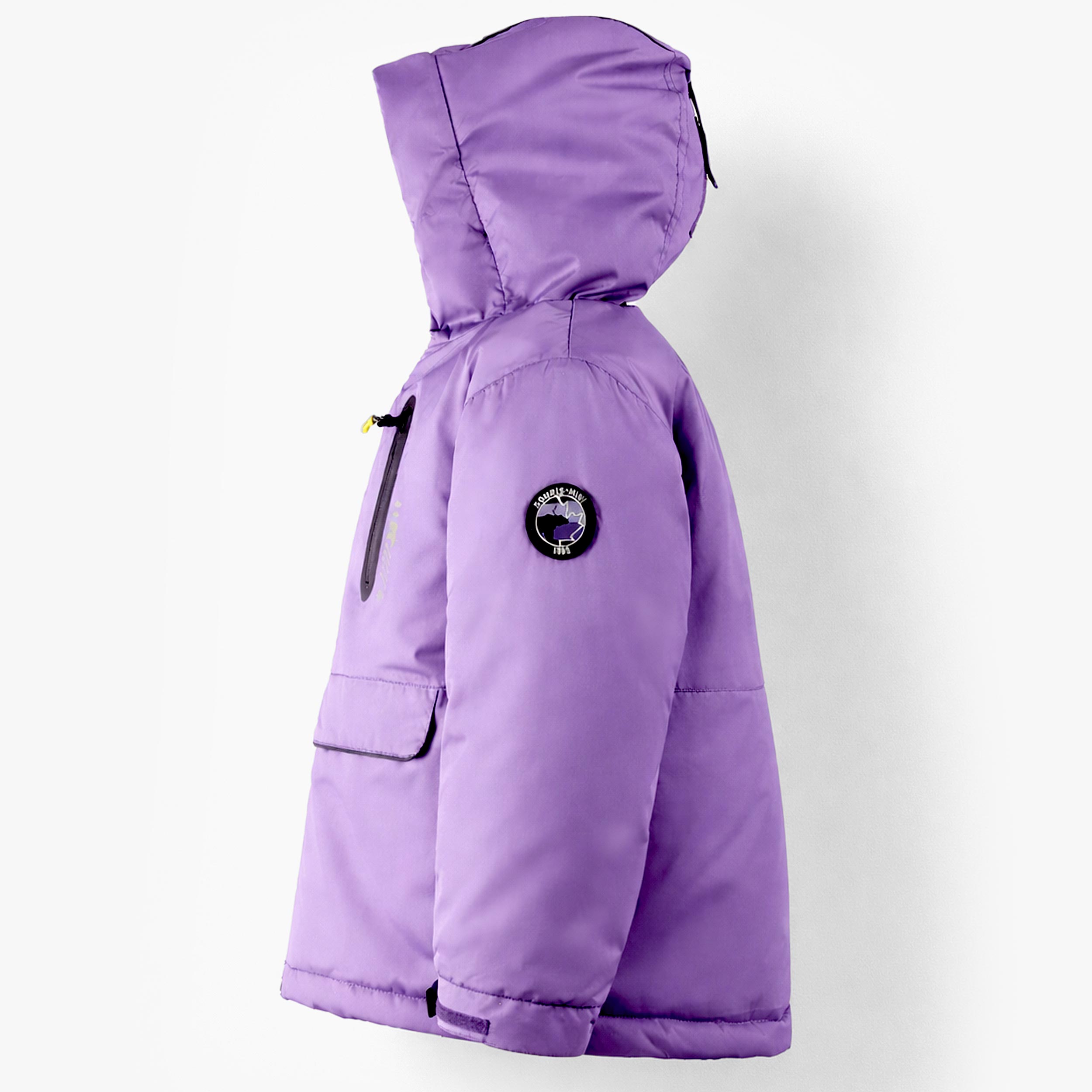 Habit de neige deux pièces PERFO+ mauve et noir, enfant