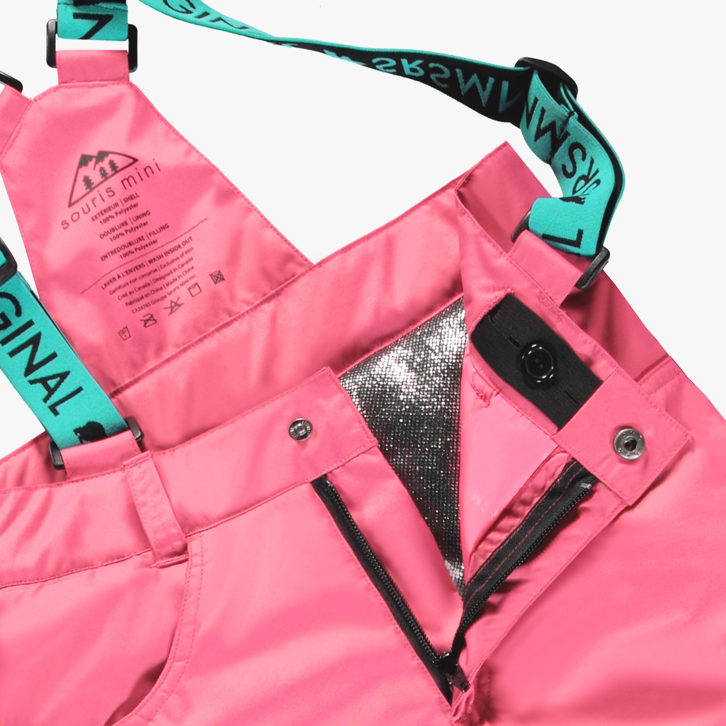 Pink PERFO+ Two-Piece Snowsuit, child