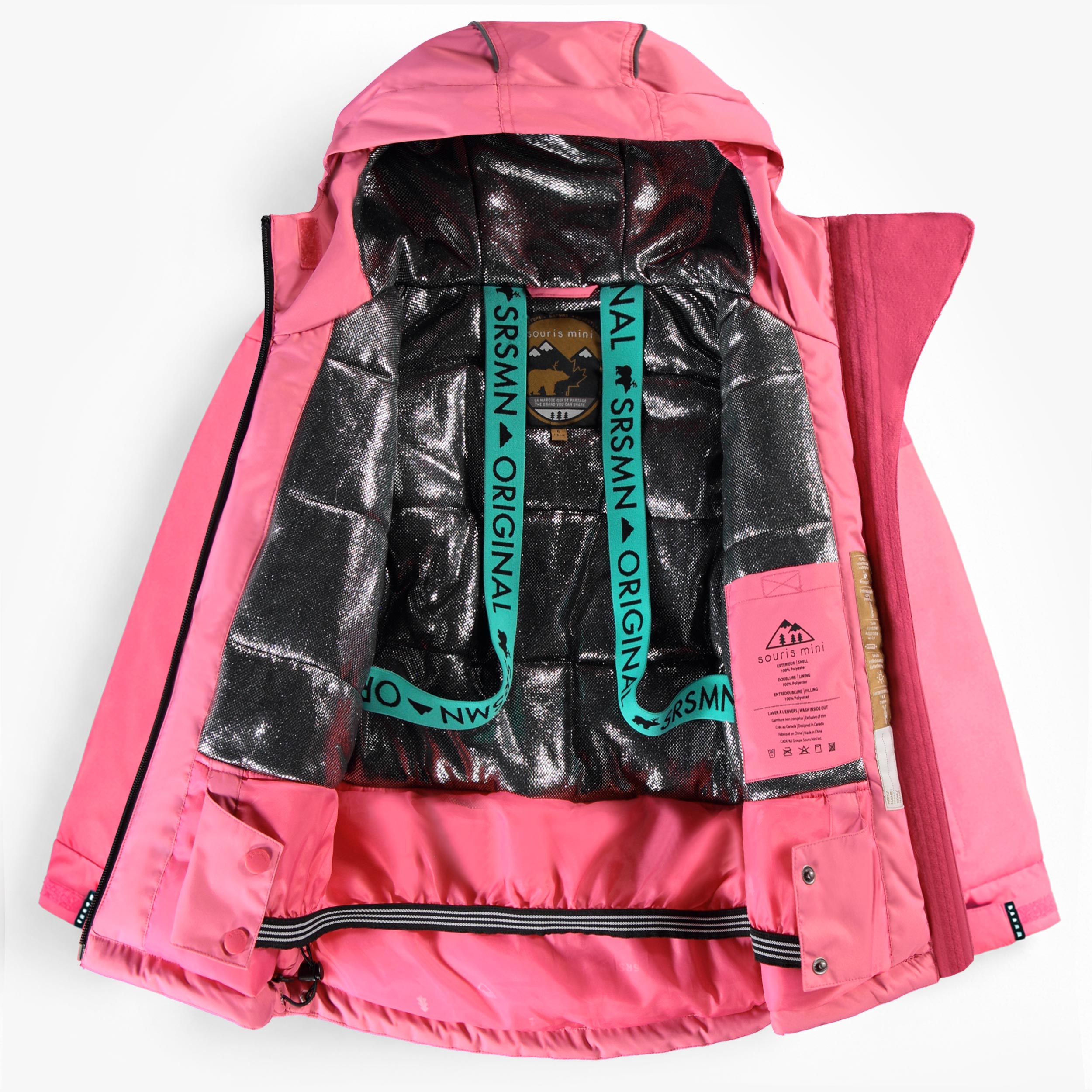Pink PERFO+ Two-Piece Snowsuit, child
