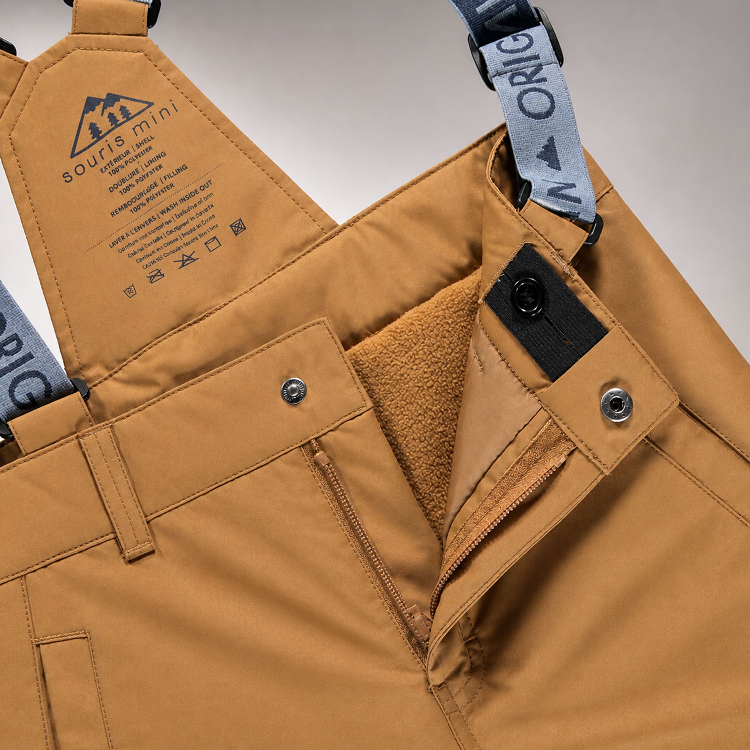 Denim Blue and Ochre 3-in-1 Snowsuit, child