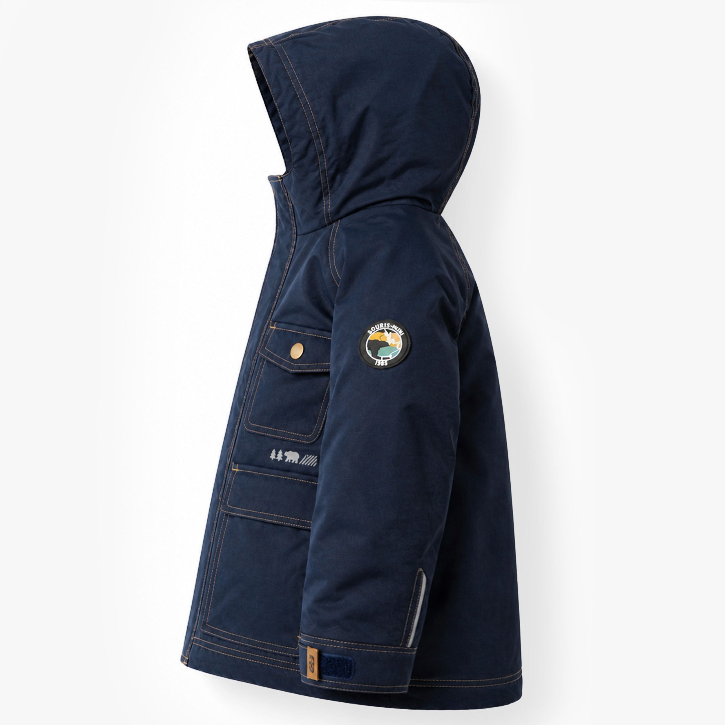 Denim Blue and Ochre 3-in-1 Snowsuit, child