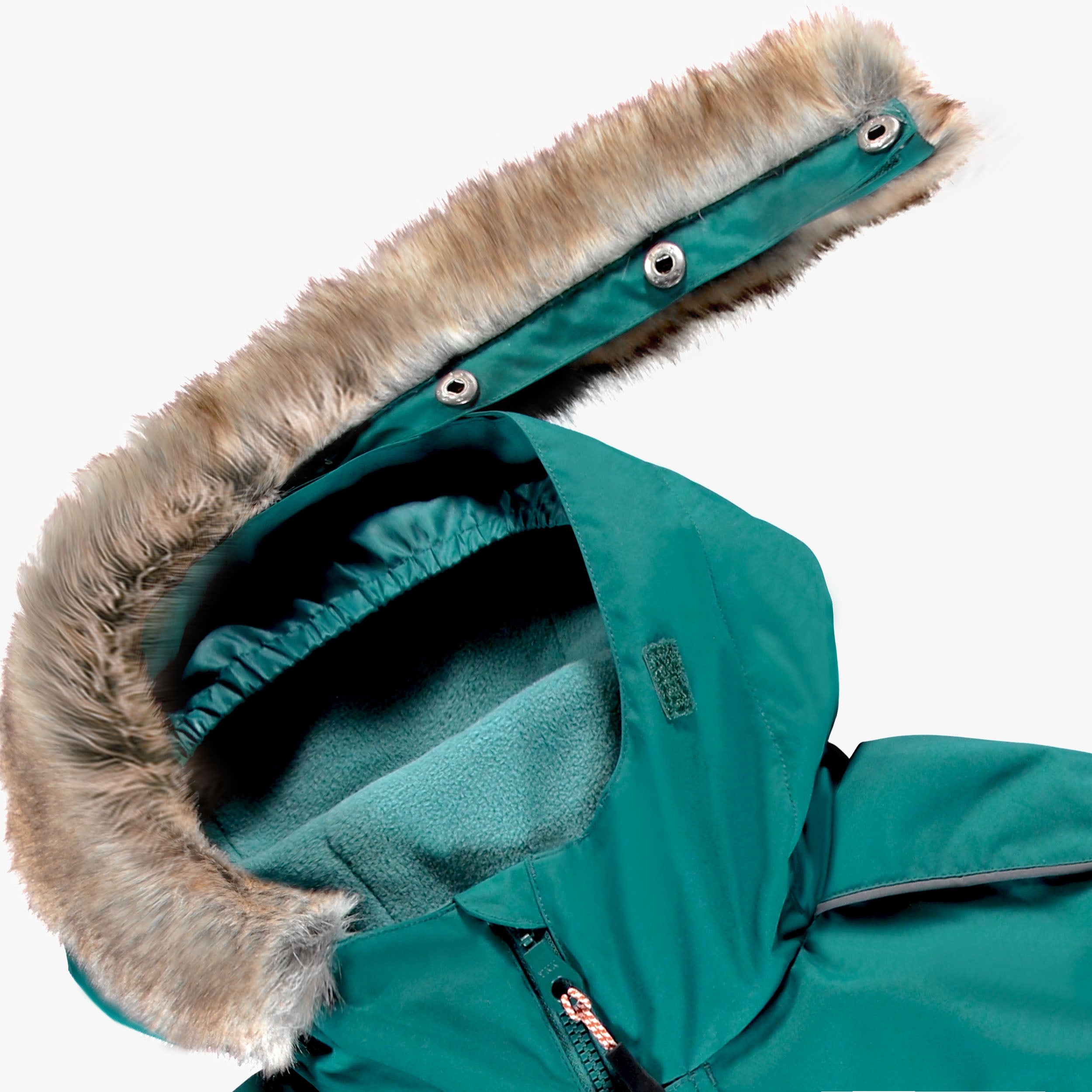 Turquoise Mountain Print Two-Piece Snowsuit, child