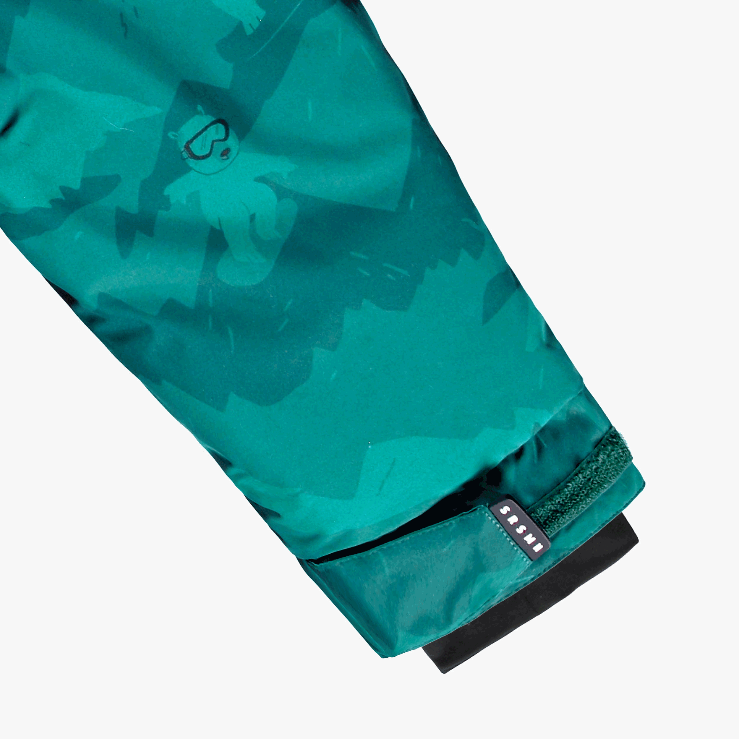 Turquoise Mountain Print Two-Piece Snowsuit, child