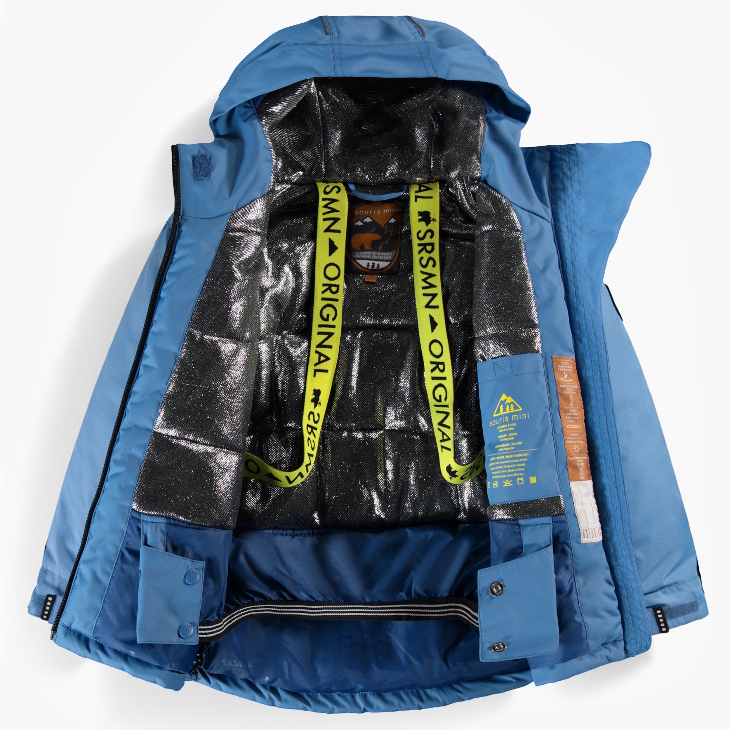 Blue and Black PERFO+ Two-Piece Snowsuit, child