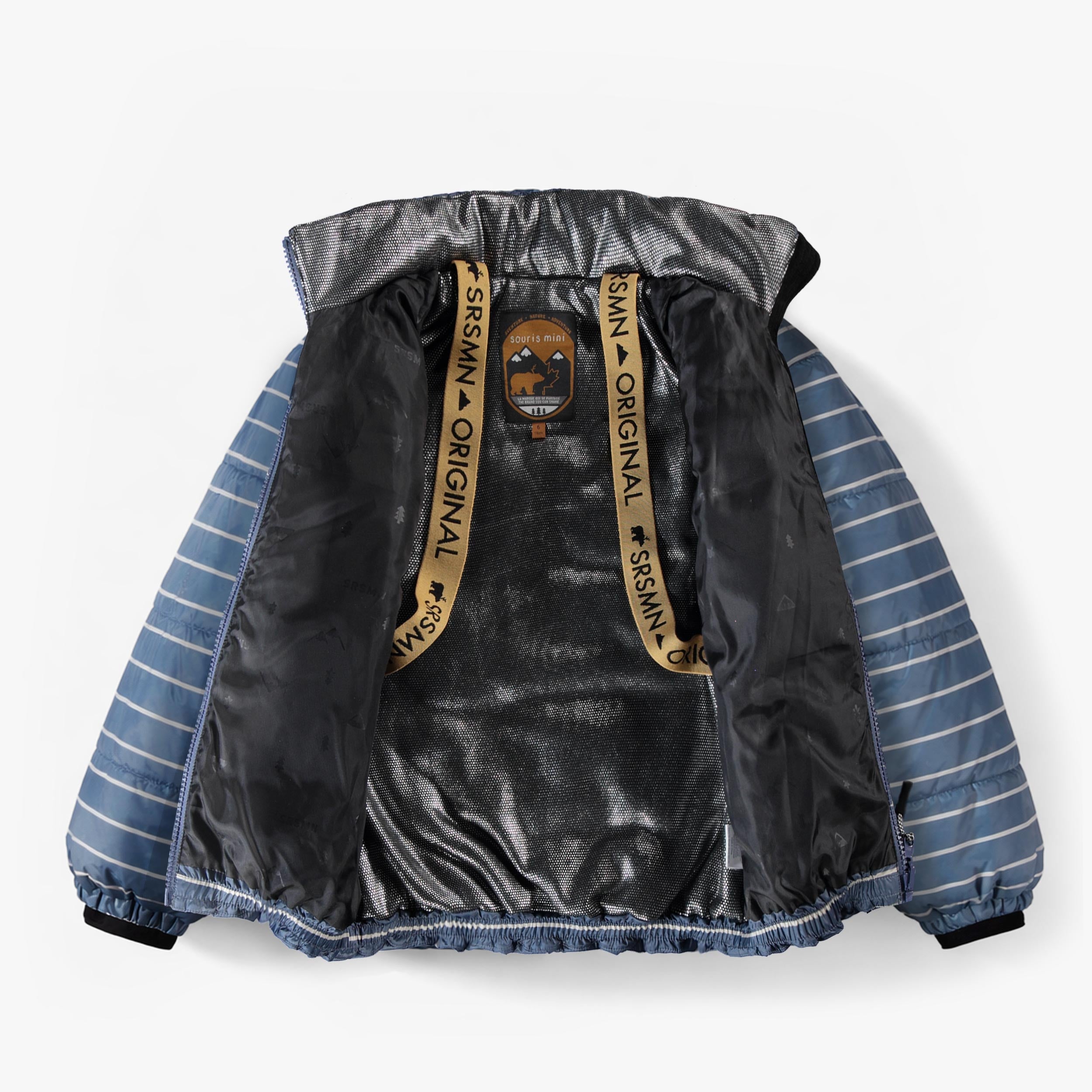 Manteau d'hiver 3 en 1 bleu et noir, enfant