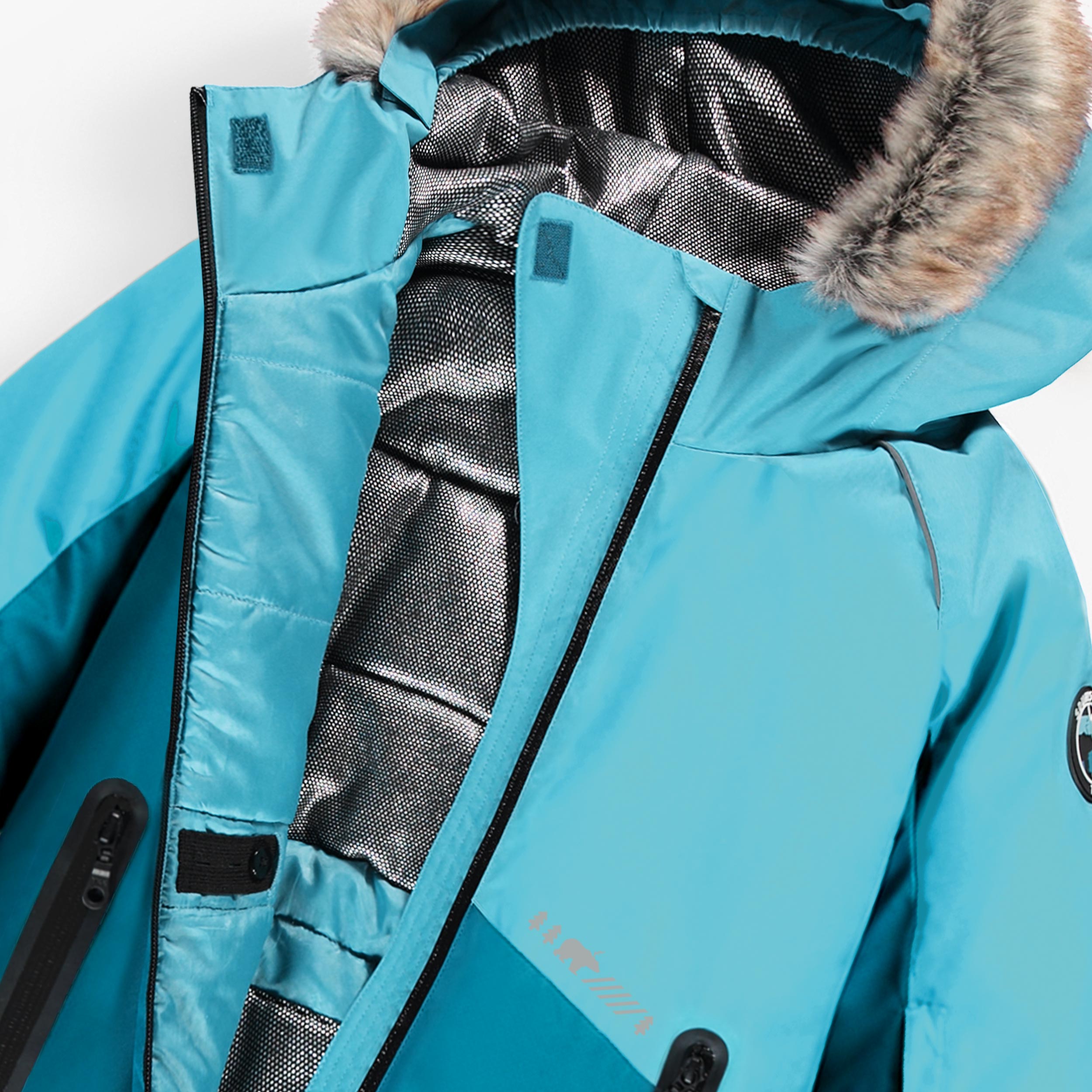 Blue One-Piece Snowsuit, child