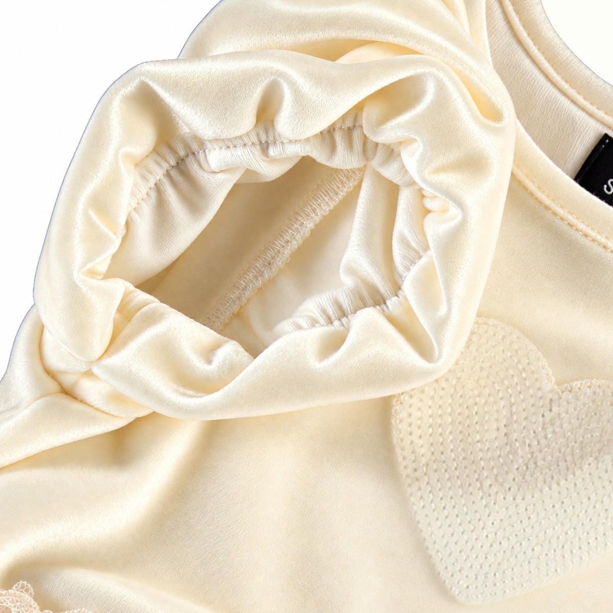 Cream velvet and holiday tulle dress, baby