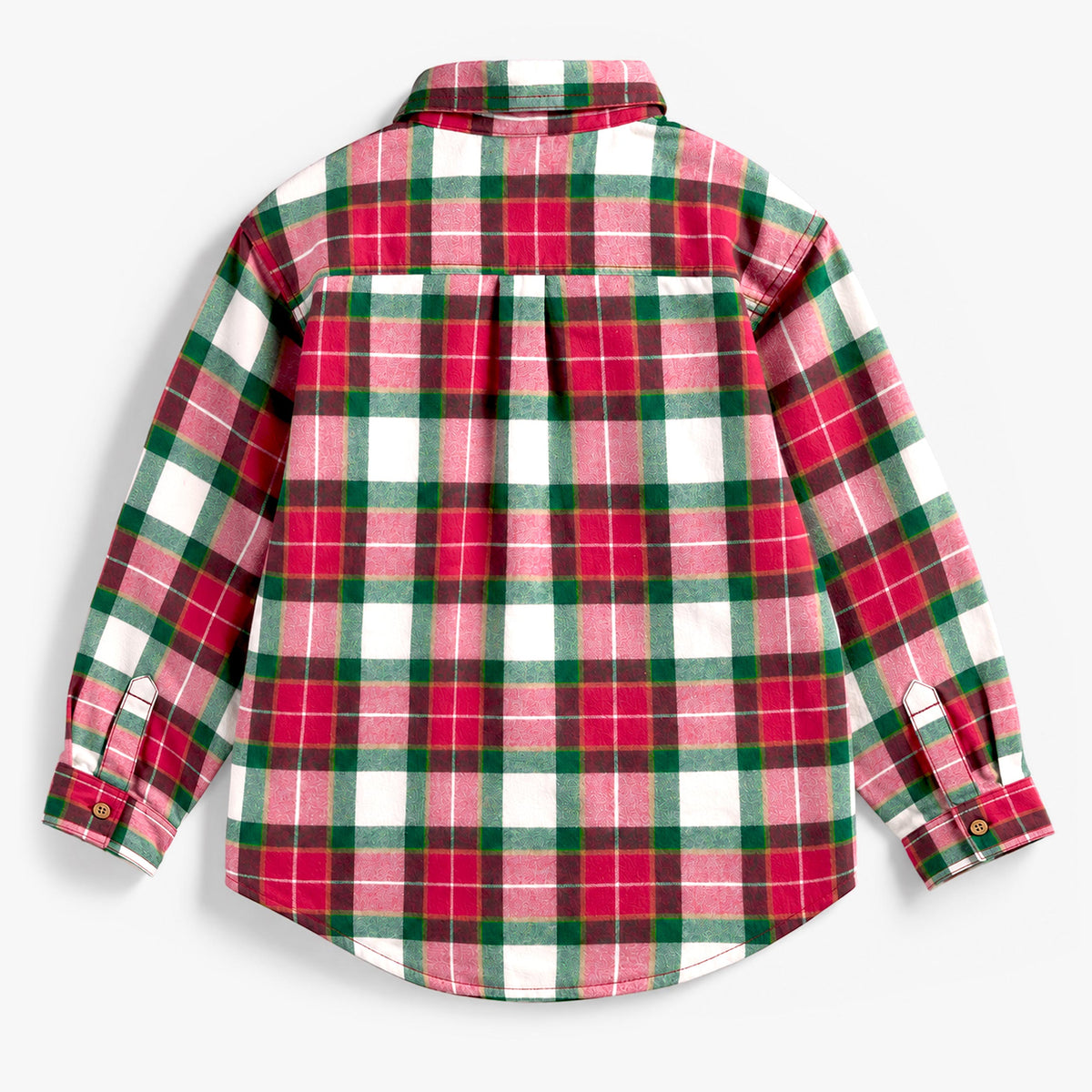 Chemise rouge et verte à carreaux en flanelle, enfant