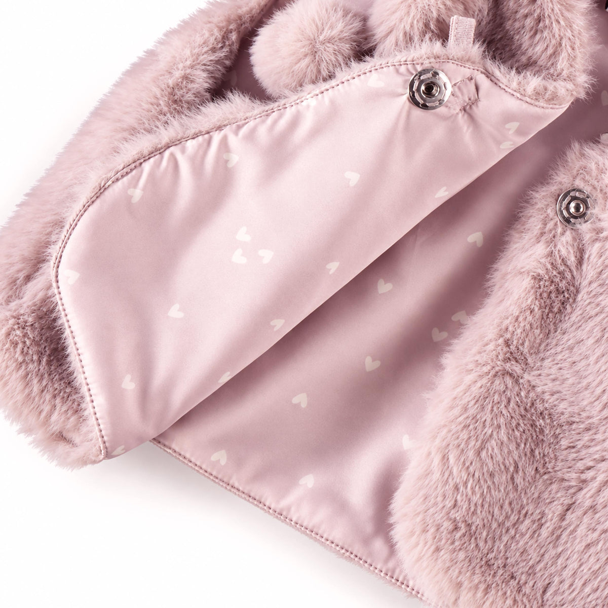Veste sans manches rose en fausse fourrure, enfant