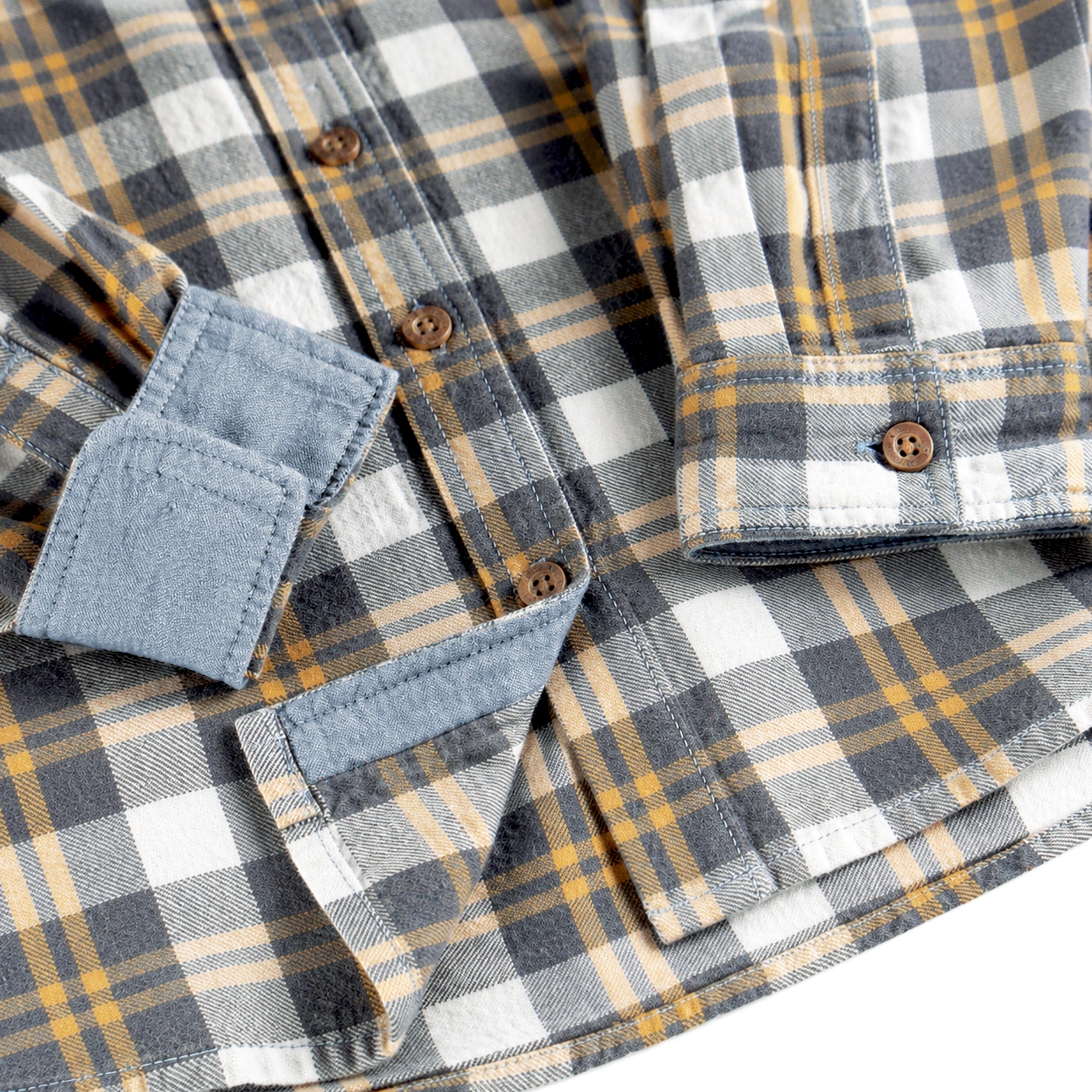 Denim check shirt, baby