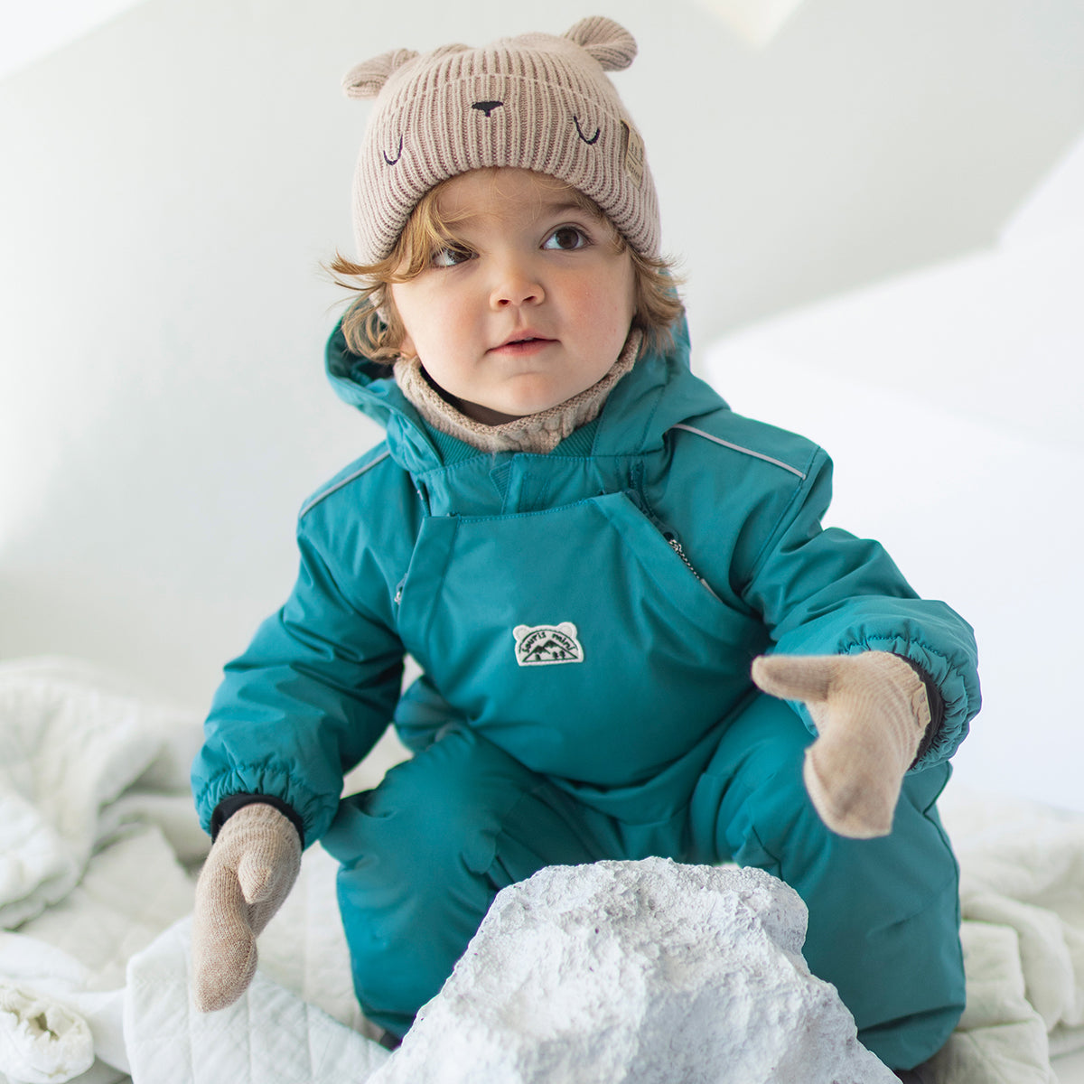 Habit de neige une pièce PERFO+ turquoise, bébé