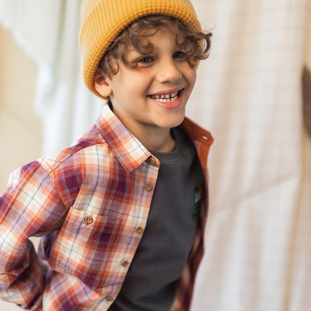 Plaid flannel shirt, child