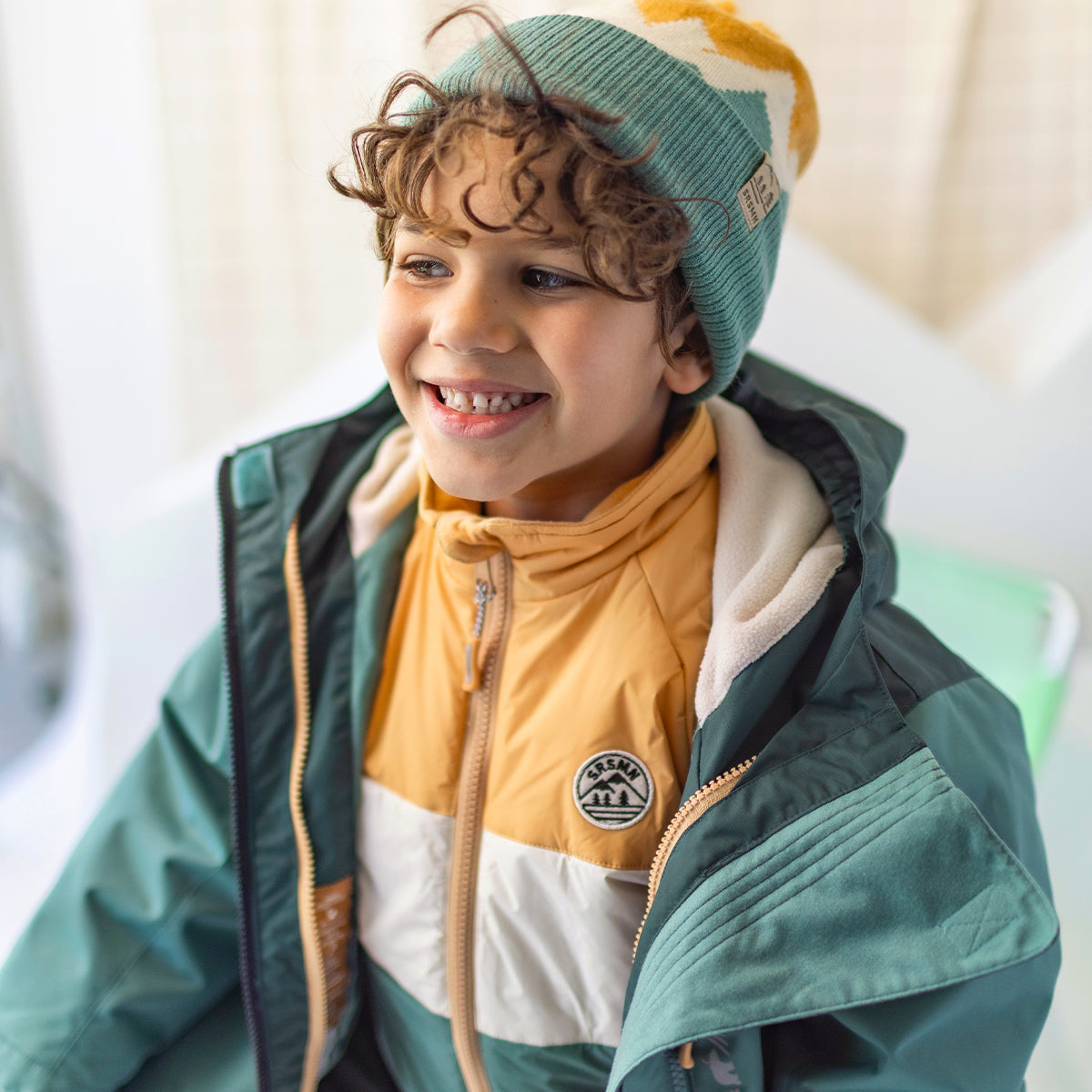 Green and Black 3-in-1 Snowsuit, child