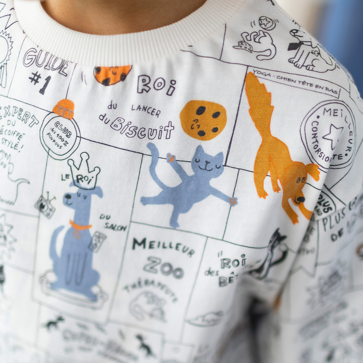 T-shirt à imprimé bande dessinée, enfant