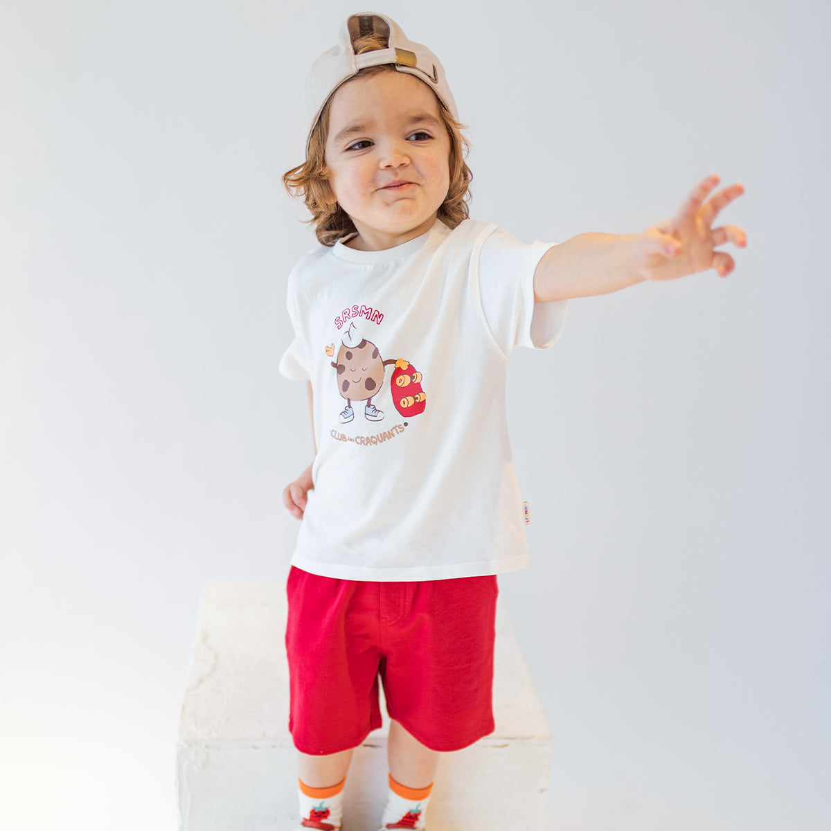 White T-shirt with illustration, baby
