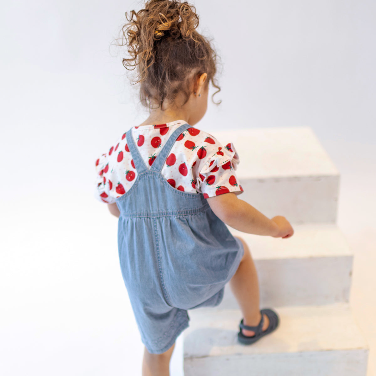 Salopette en denim léger, bébé