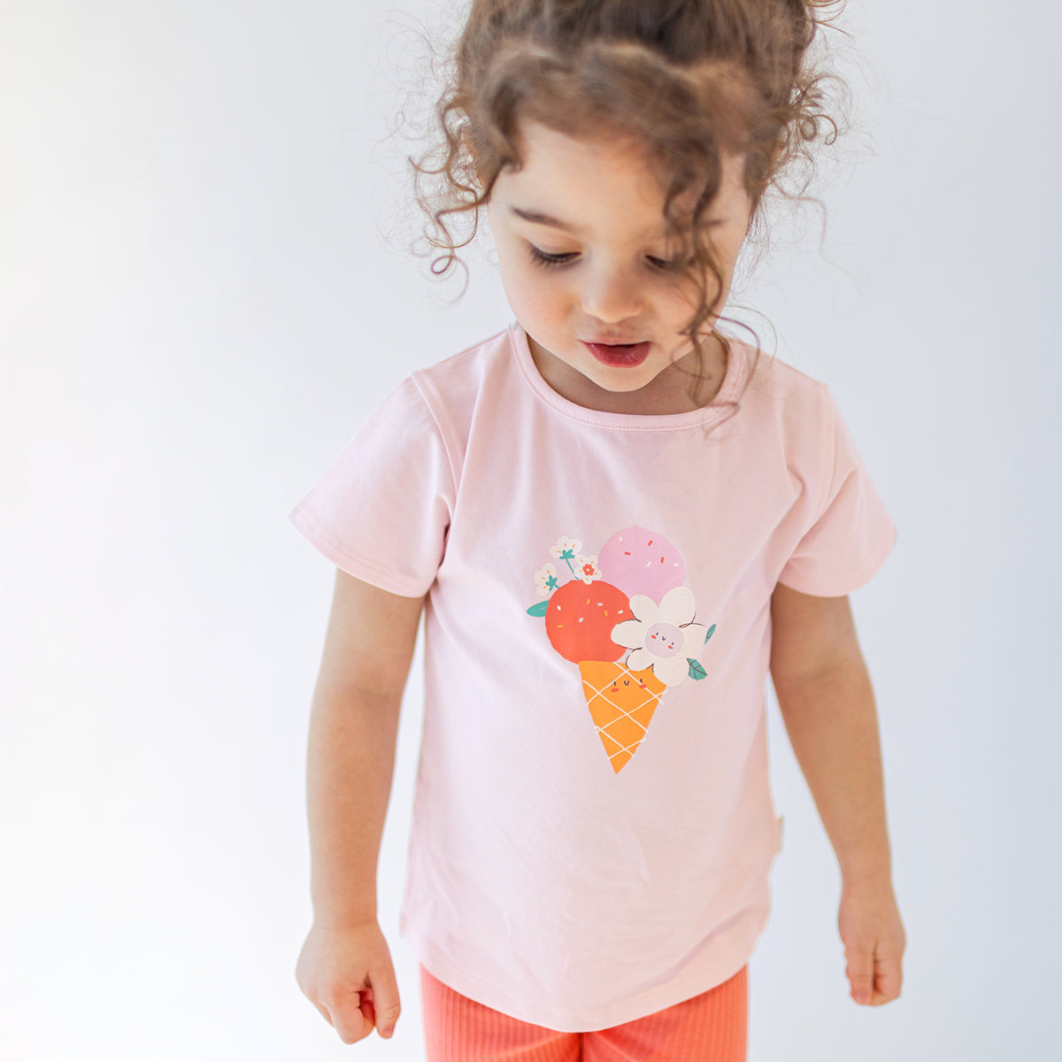 T-shirt rose avec illustration, bébé
