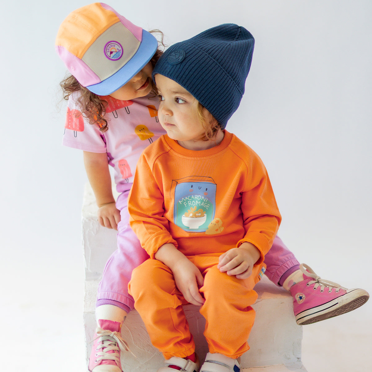 T-shirt mauve à motifs de sucettes glacées, bébé