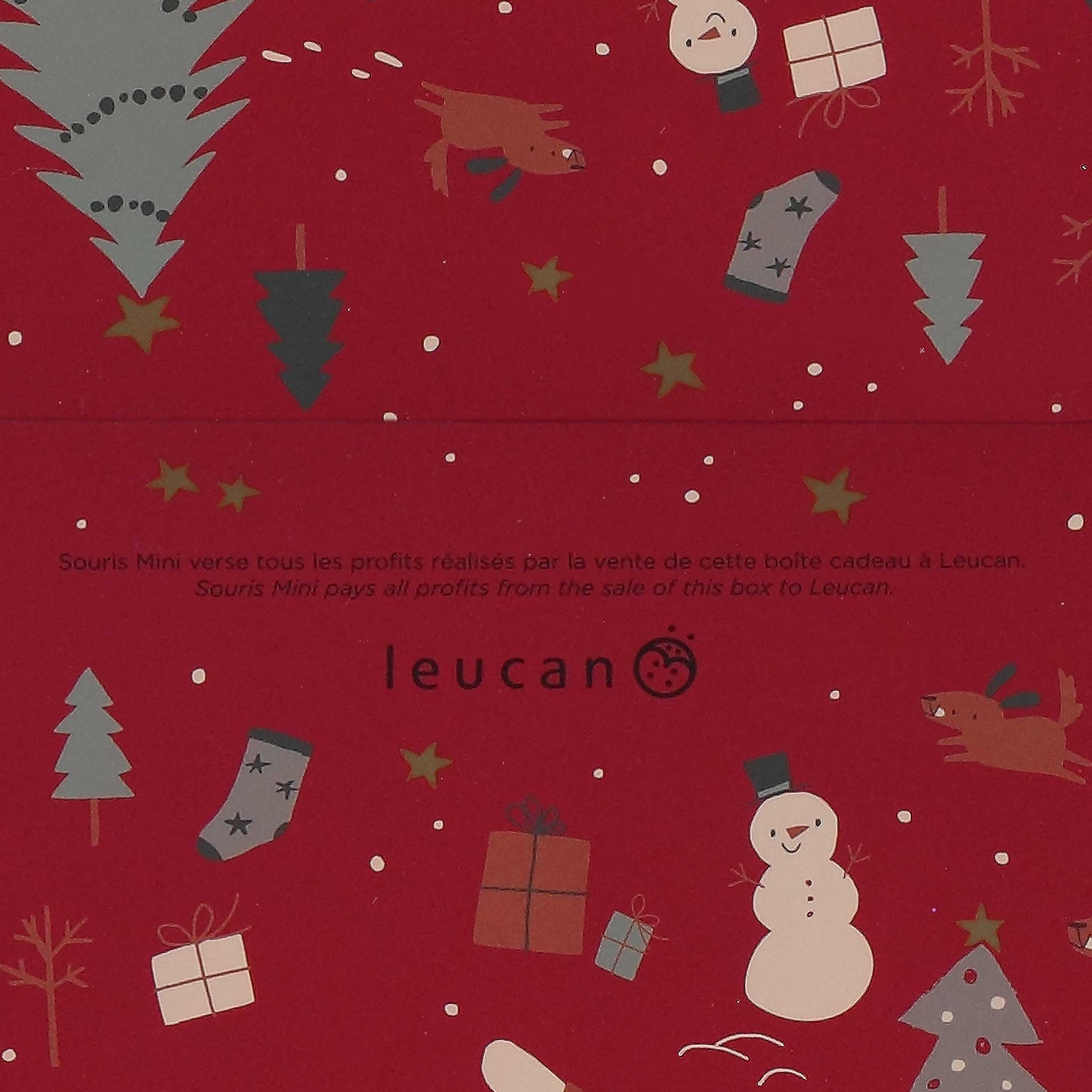 Les profits réalisés par la vente de cette boite cadeau sont remis à LEUCAN.