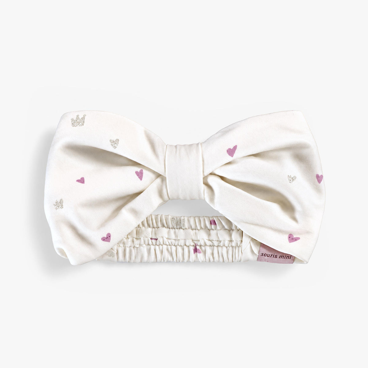 Bandeau écru avec boucle, enfant fille - Souris Mini