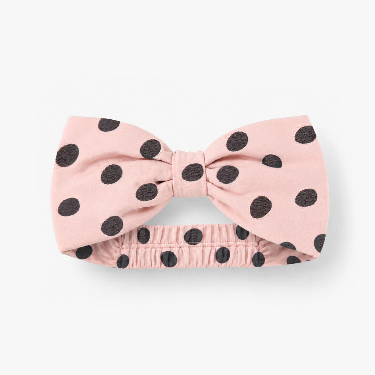Bandeau rose à pois avec boucle, enfant fille - Souris Mini