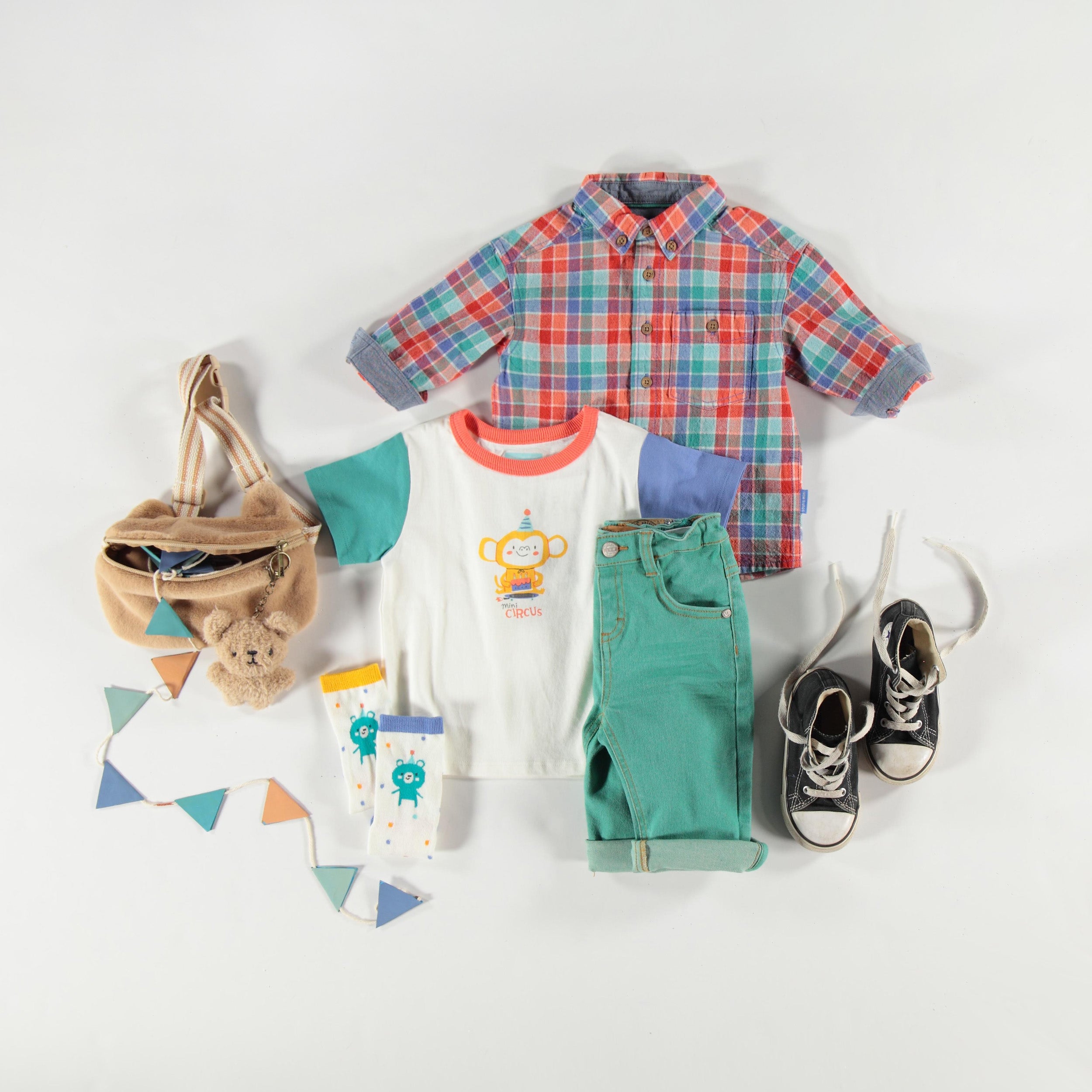 Jean turquoise coupe régulière, bébé