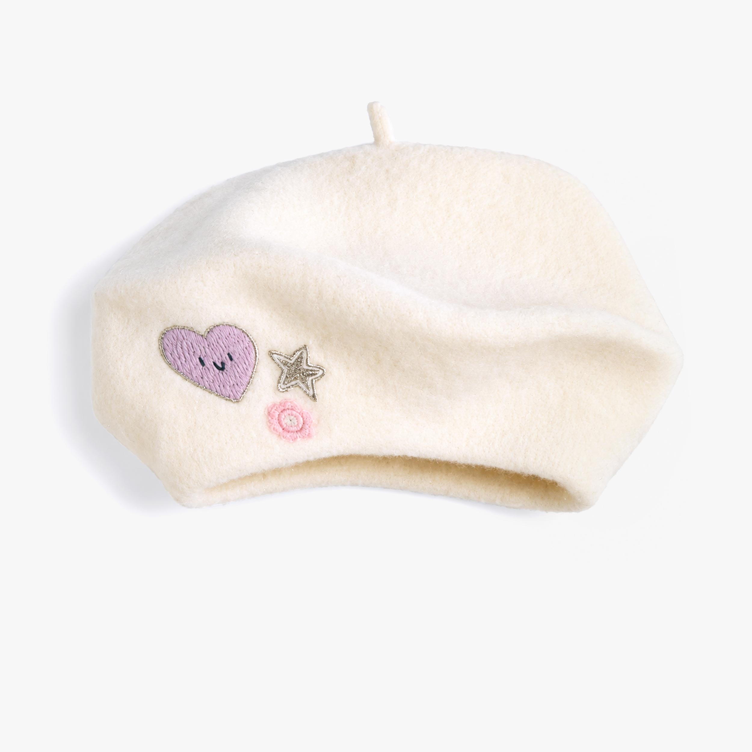 Béret beige en tricot, enfant - Souris Mini