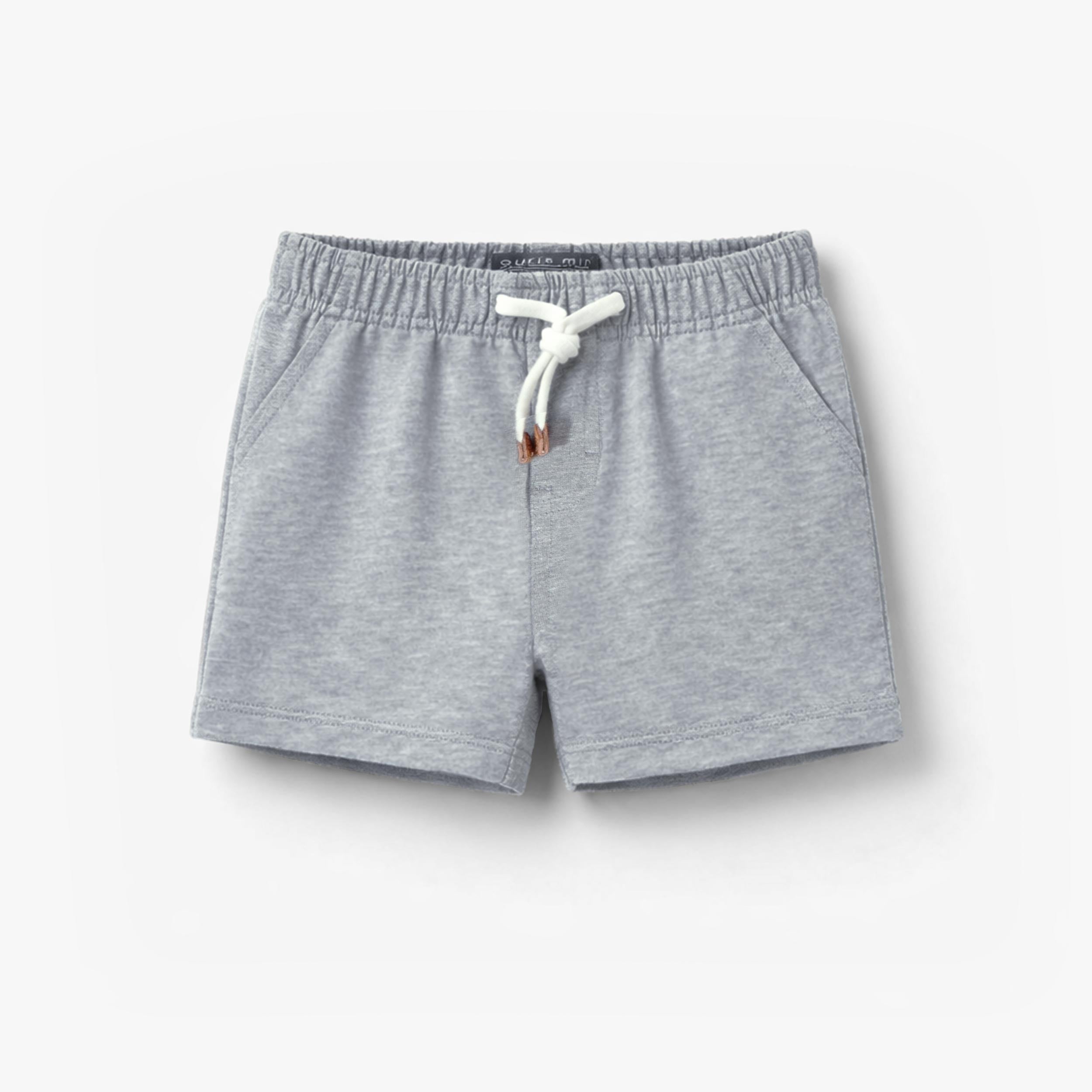 Bermuda bleu en coton français, bébé - Souris Mini