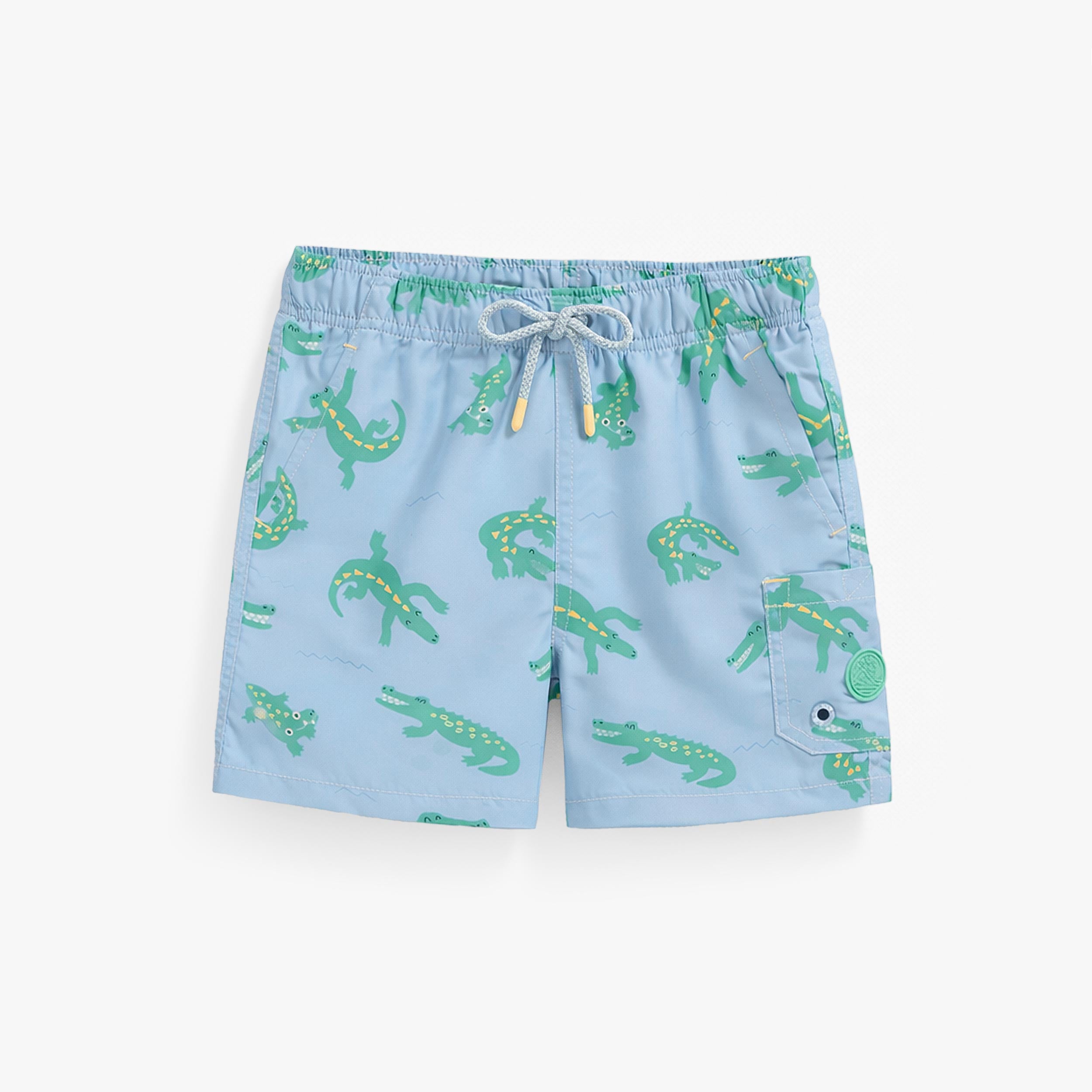Bermuda de bain bleu à motifs de crocodiles, enfant - Souris Mini
