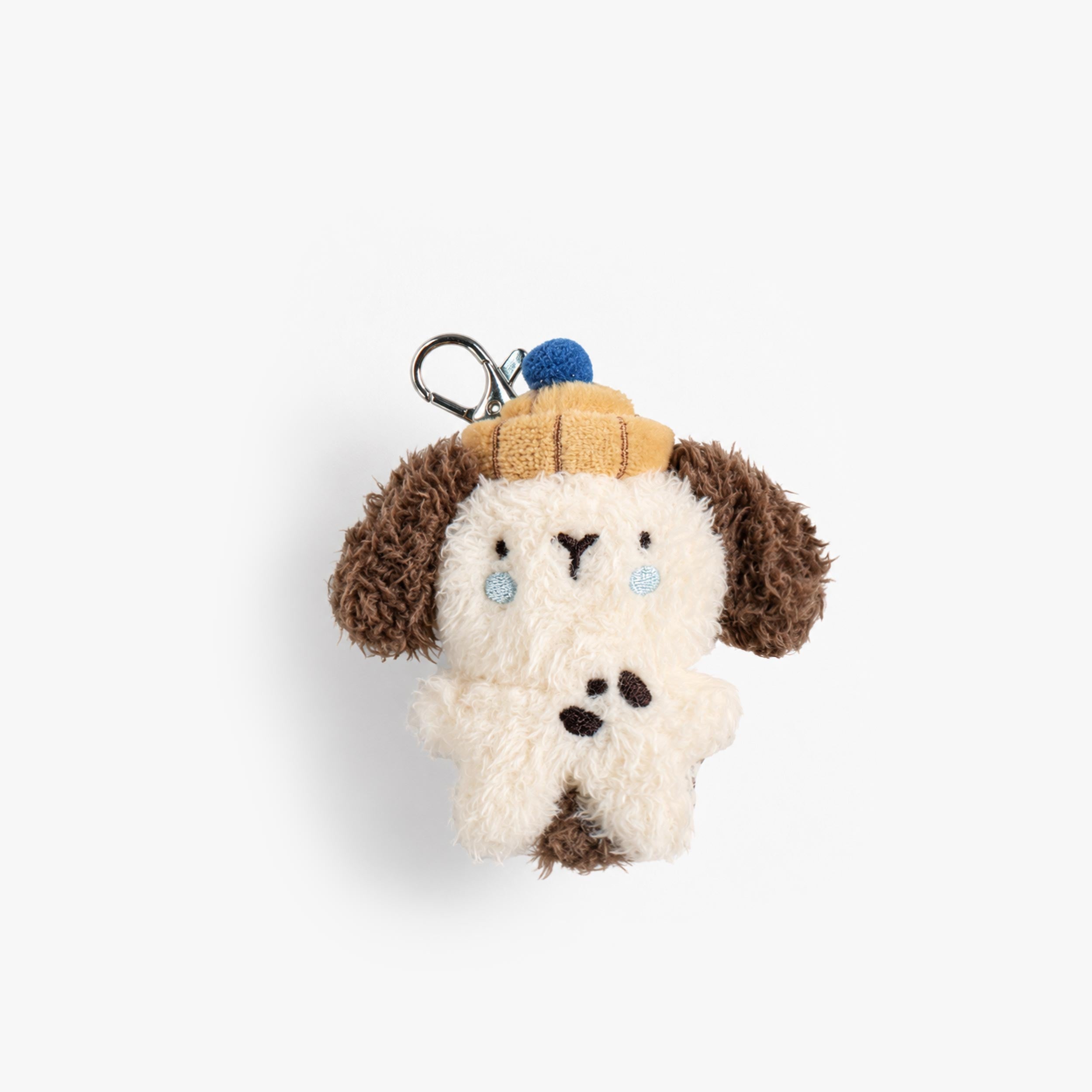 Porte-clés chien en peluche ultra doux avec attache mousqueton. Un accessoire mignon et pratique pour personnaliser sac à dos, sac ou trousse. - Souris Mini
